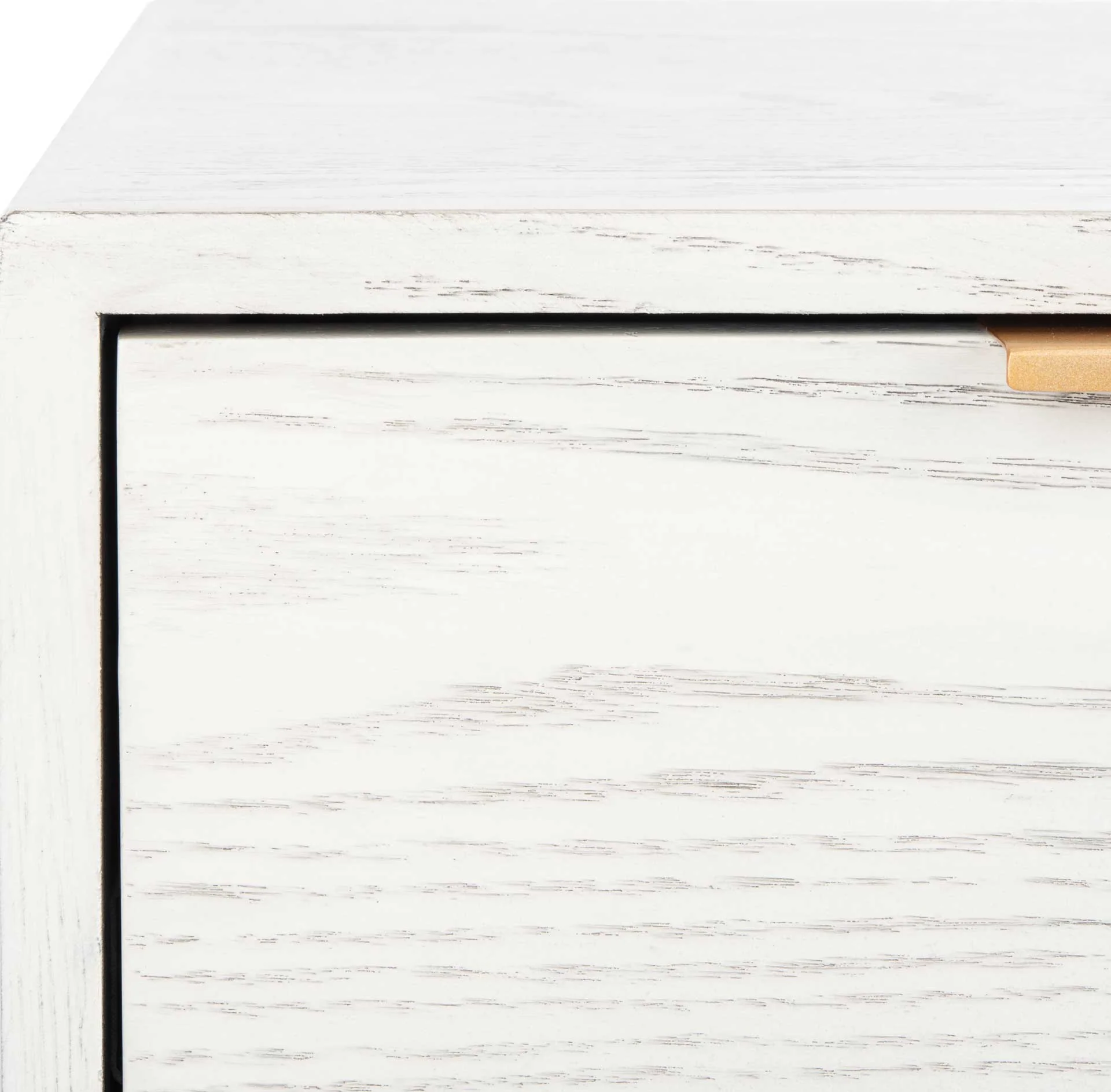 Pin One Drawer Nightstand White Washed/Gold - Image 5