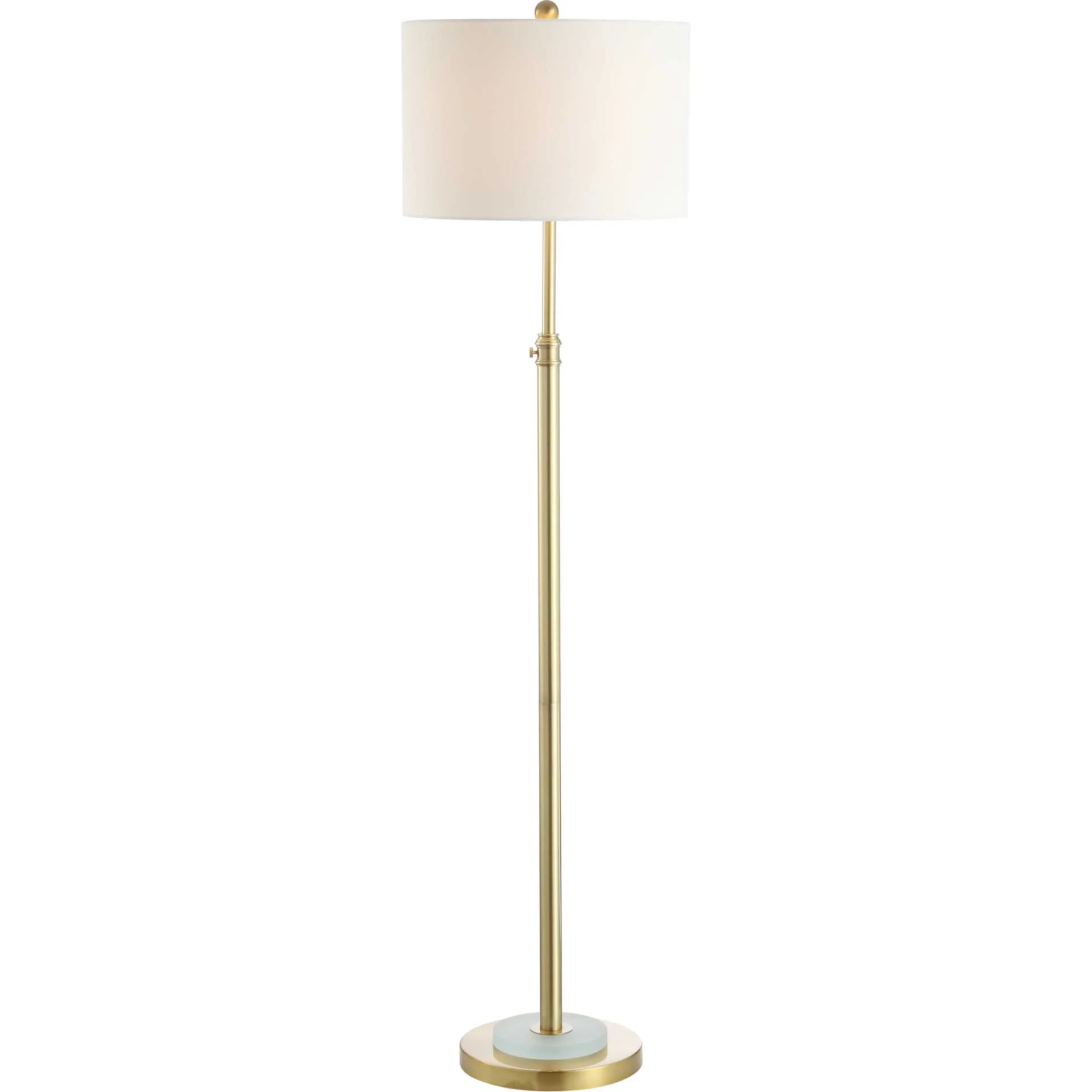 Piran Floor Lamp Brass Gold/Frost White - Image 2