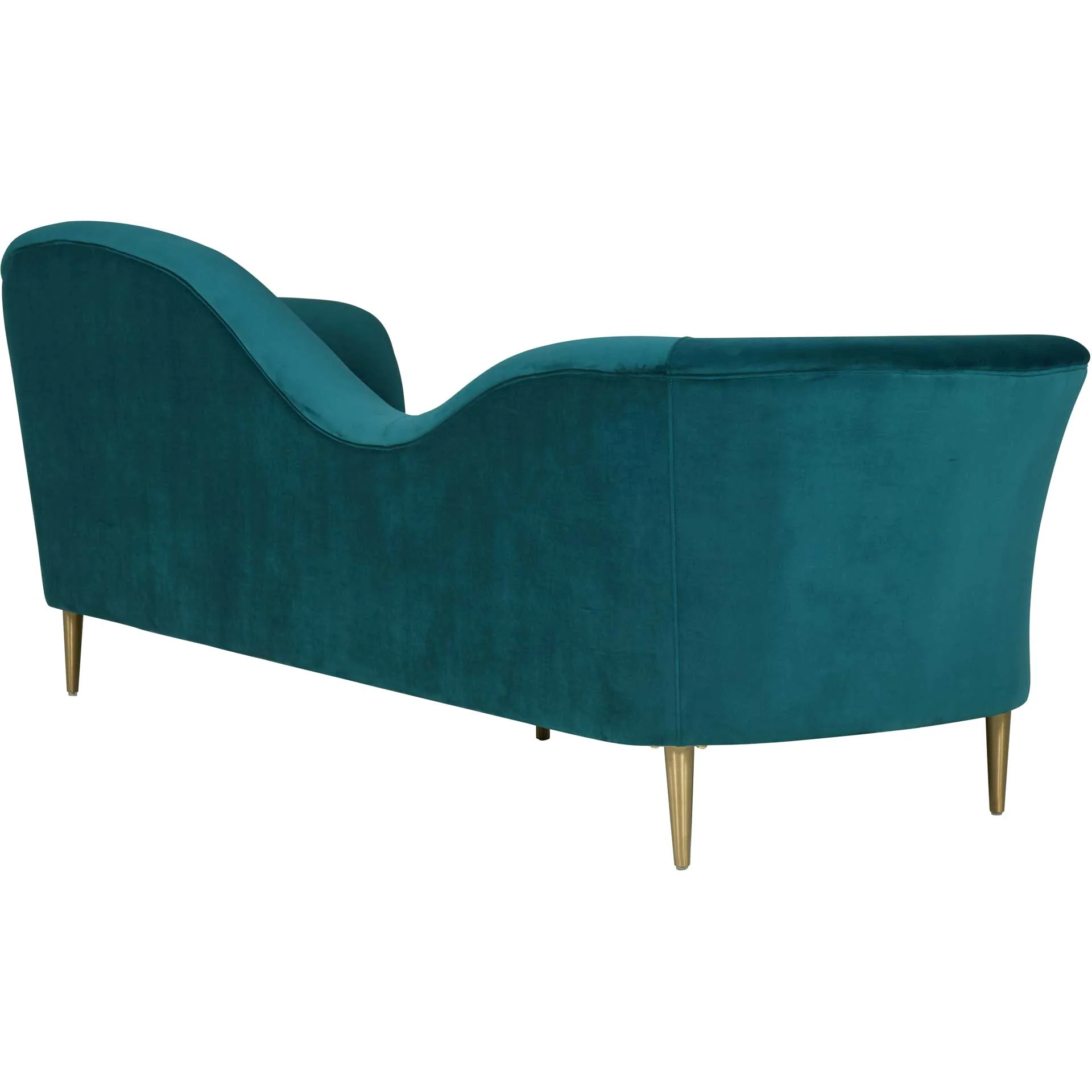 Placido Velvet Sofa Aqua - Image 3