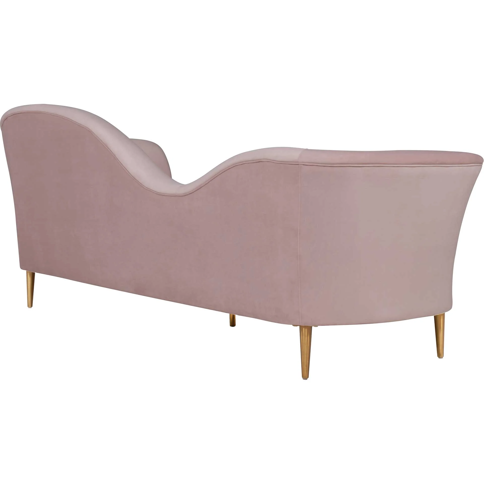 Placido Velvet Sofa Blush - Image 3