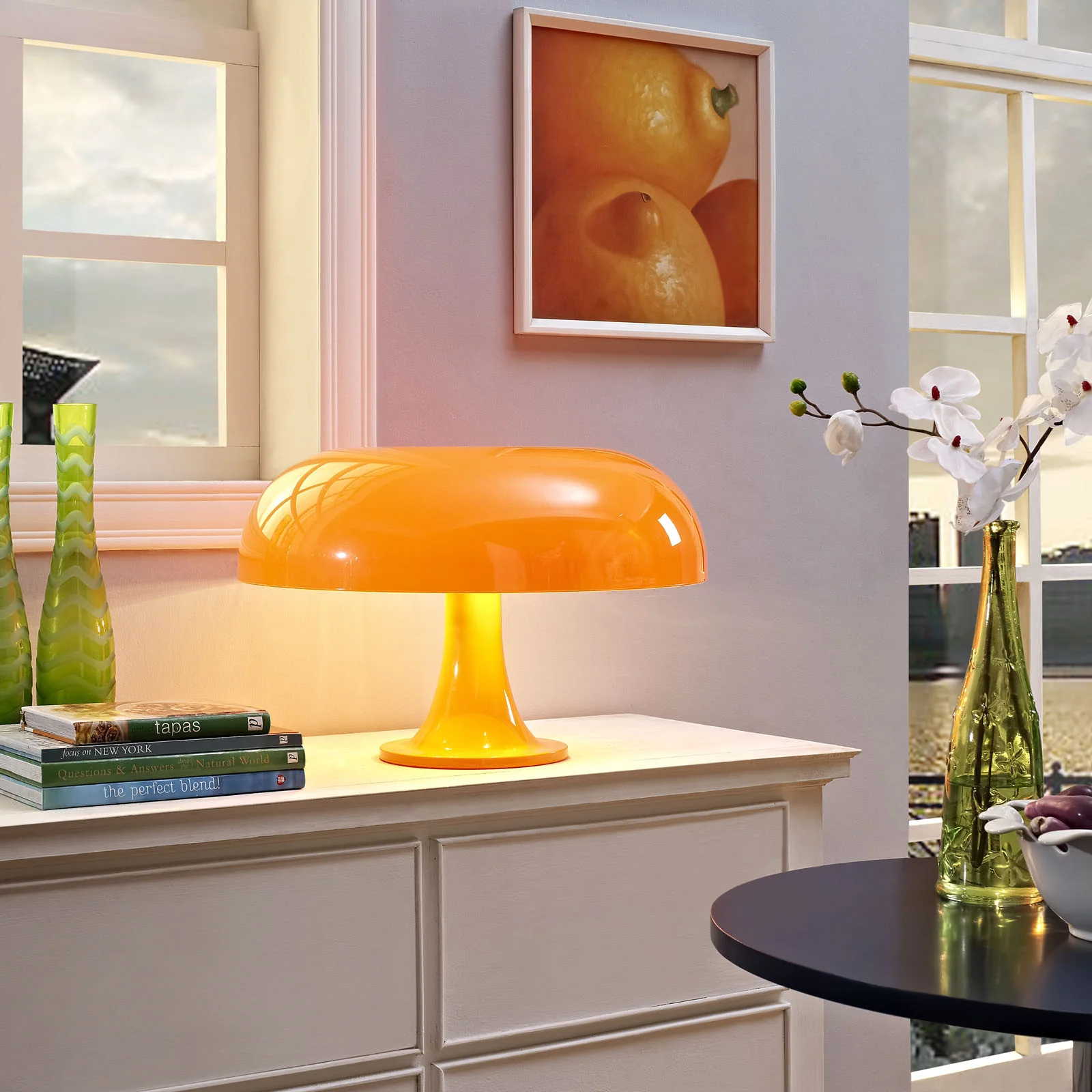 Plaza Acrylic Table Lamp Orange - Image 4