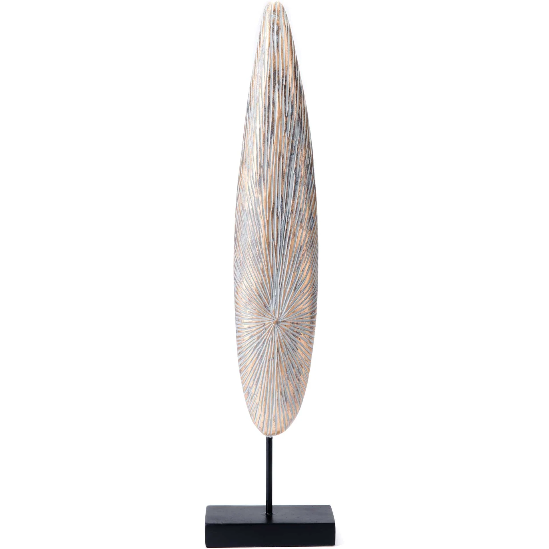 Plumas Pedestal Antique Gold - Image 2