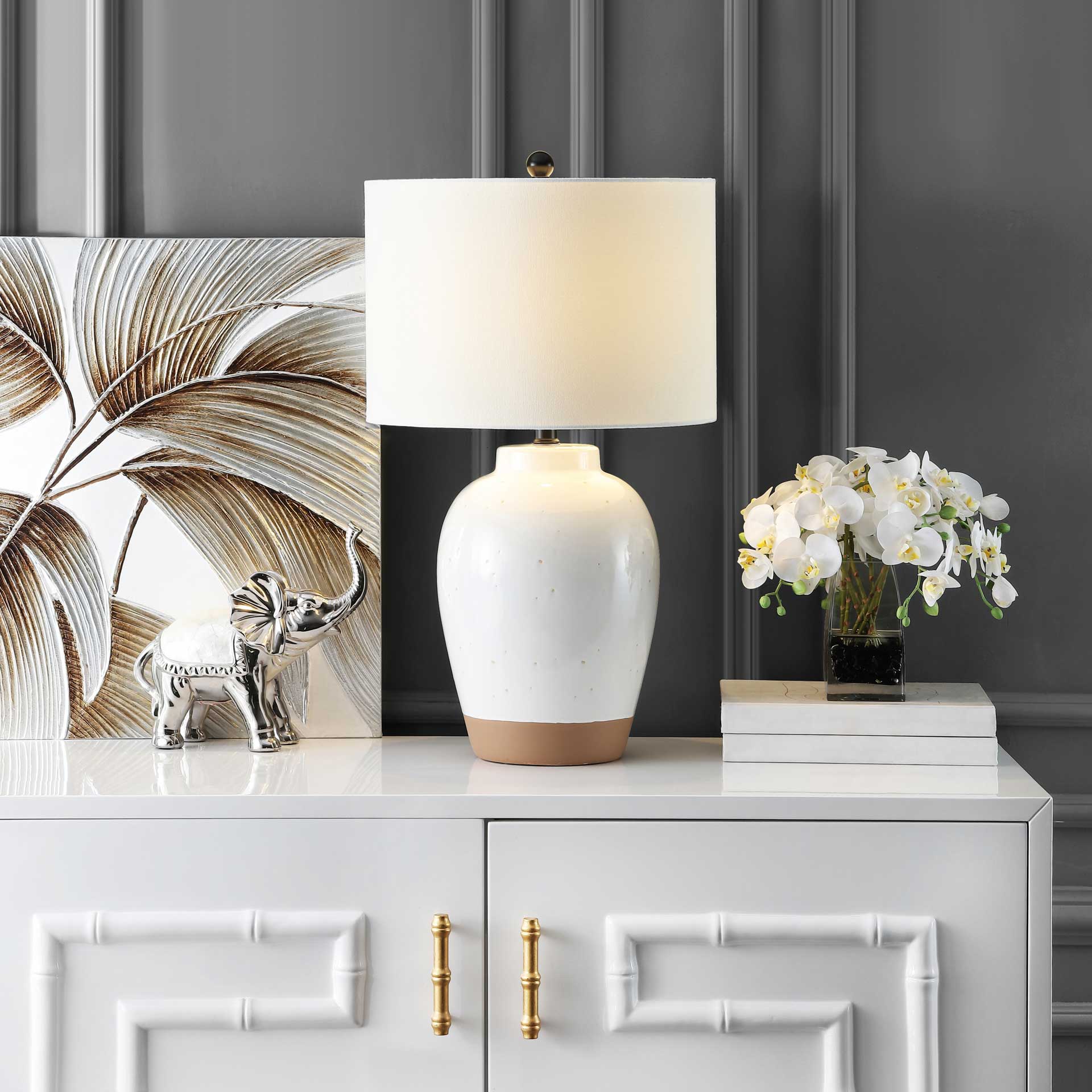 Podi Table Lamp Ivory/Clay - Image 4