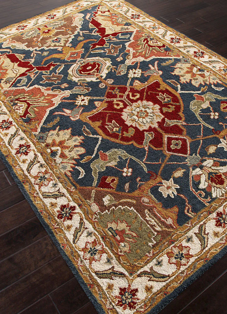 Poeme Aamanda Indigo/Antique White Area Rug - Image 2
