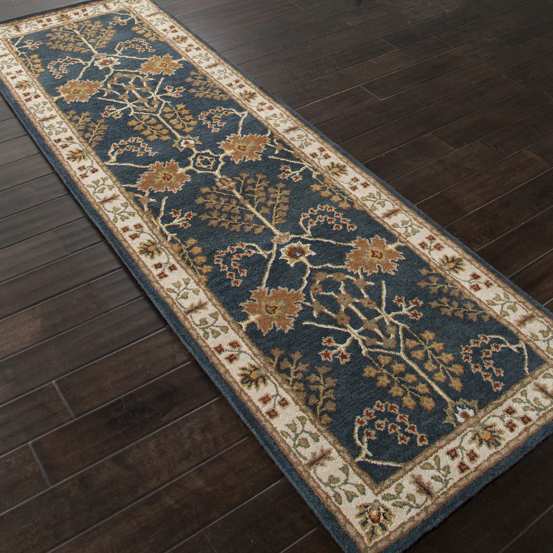Poeme Chambery Indigo/Dark Ivory Runner Rug - Image 2
