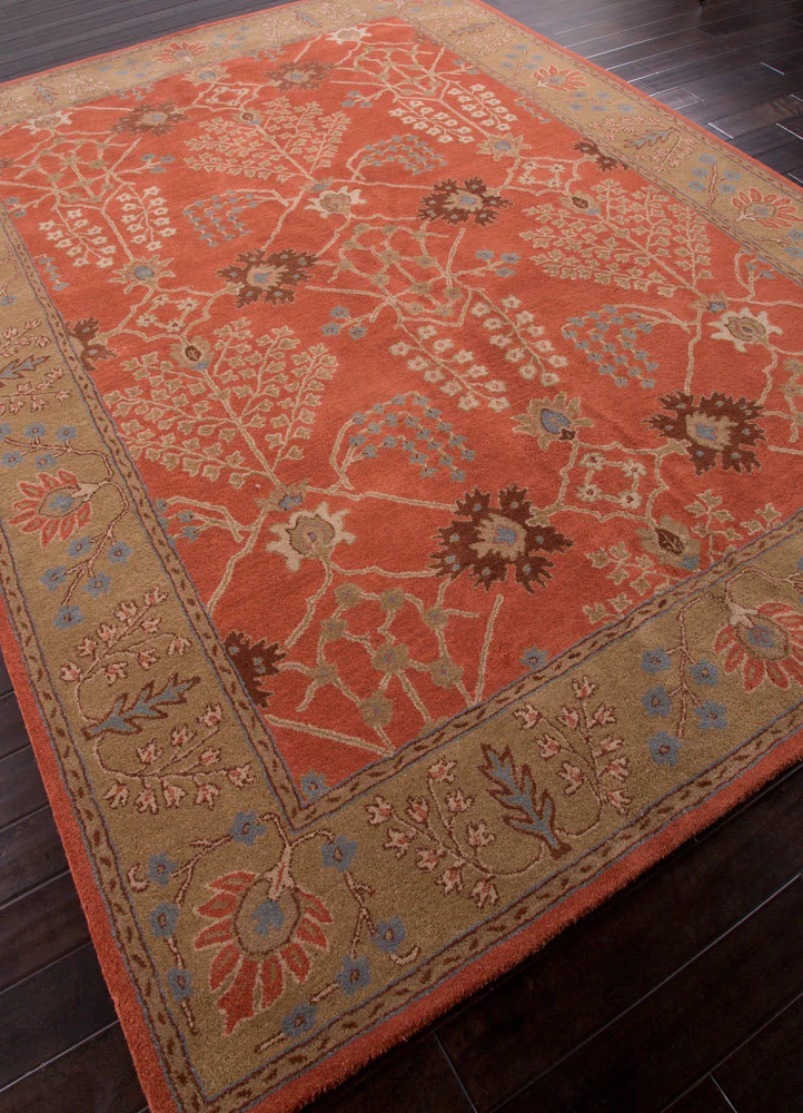 Poeme Chambery Orange Rust/Gold Brown Area Rug - Image 2