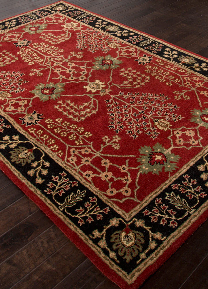 Poeme Chambery Red/Ebony Area Rug - Image 2