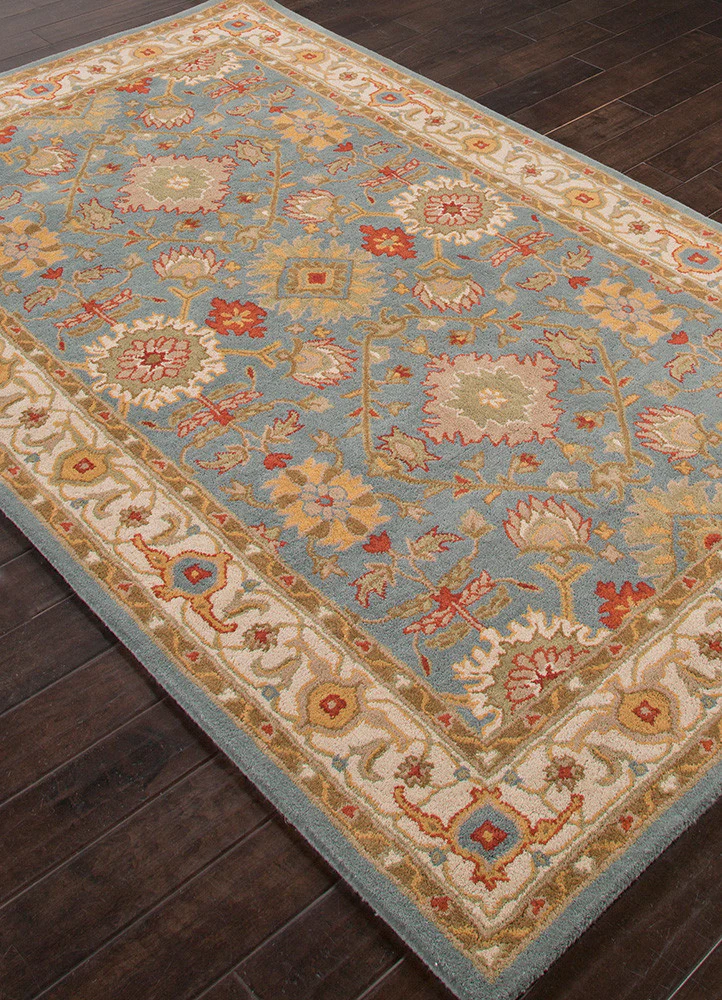 Poeme Empire Seaside Blue/Cloud White Area Rug - Image 2
