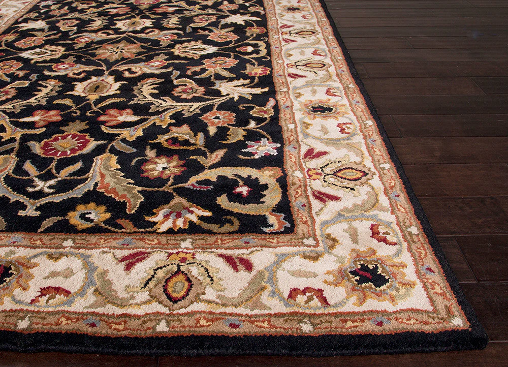 Poeme Gascony Jet Black/Spray Green Area Rug - Image 3