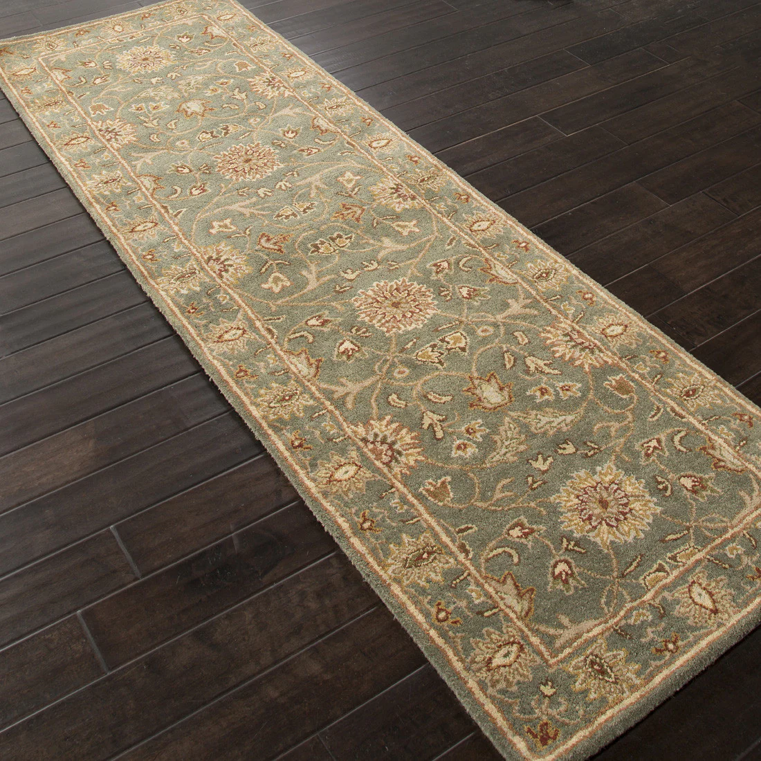 Poeme Rennes Sea Green Runner Rug - Image 2