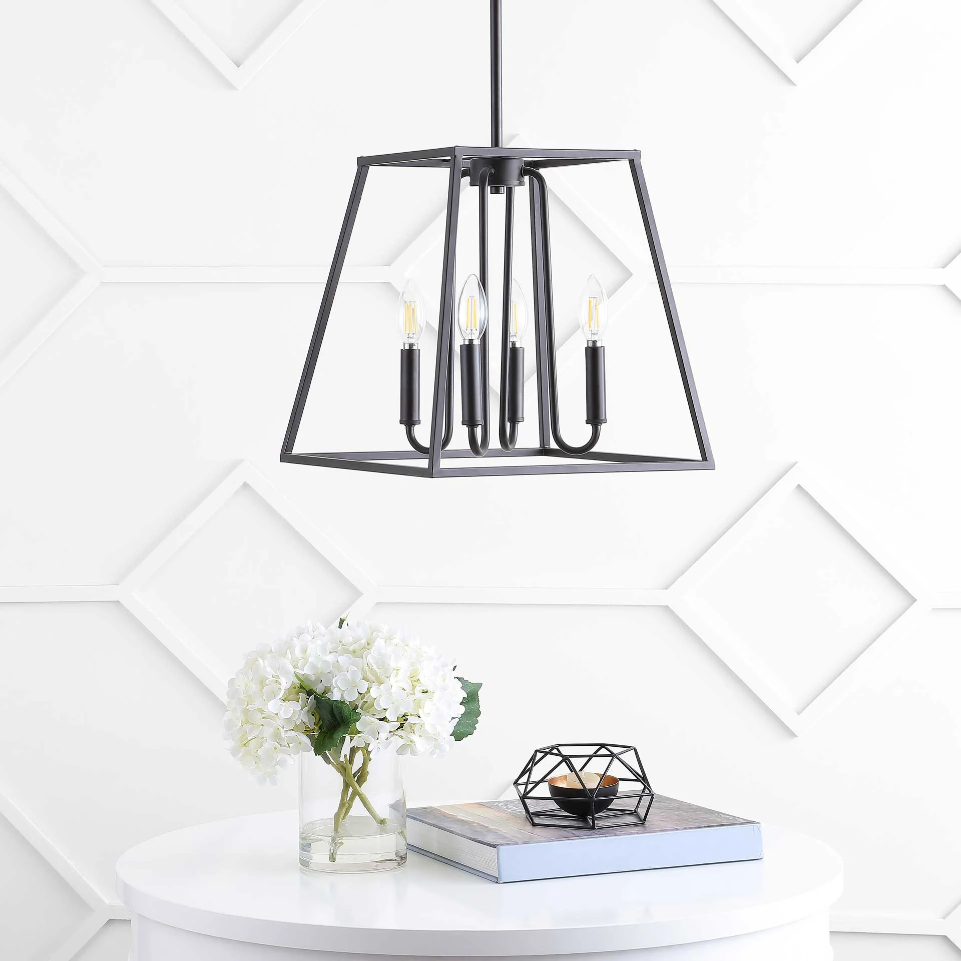 Pola 4 Light Pendant Bronze/Black - Image 3