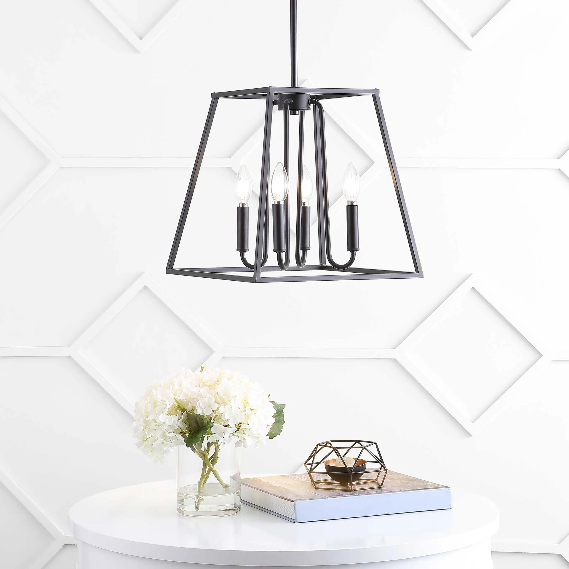 Pola 4 Light Pendant Bronze/Black - Image 4