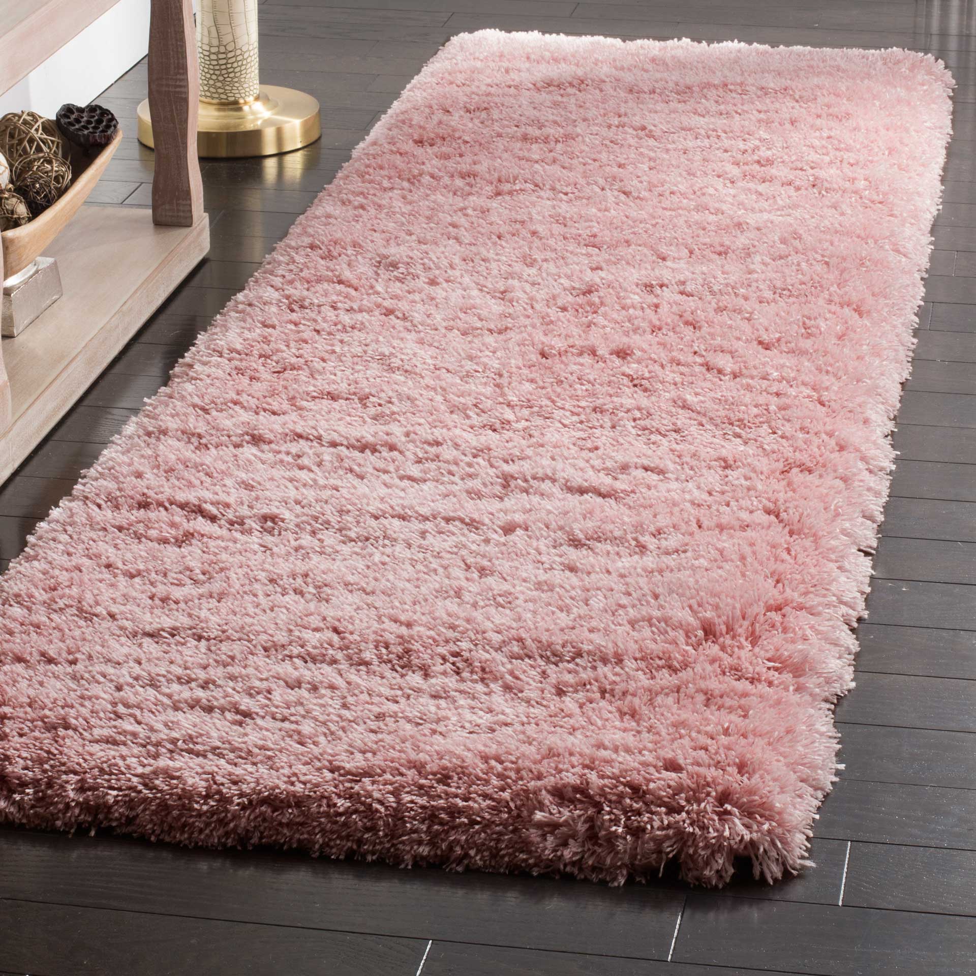 Polar Shag Light Pink Runner Rug - Image 2