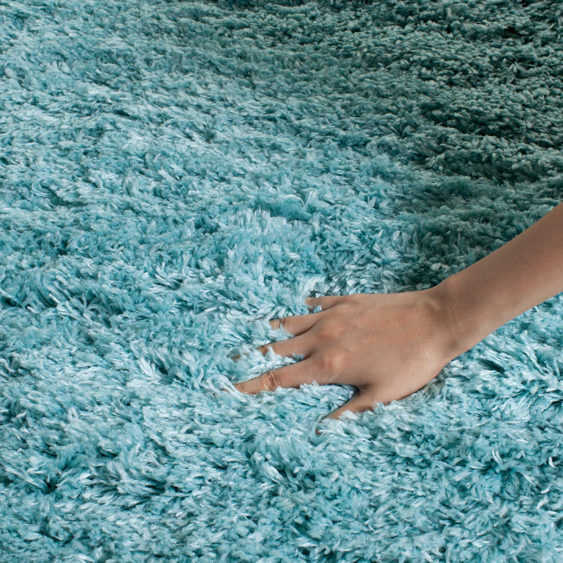 Polar Shag Light Turquoise Area Rug - Image 4