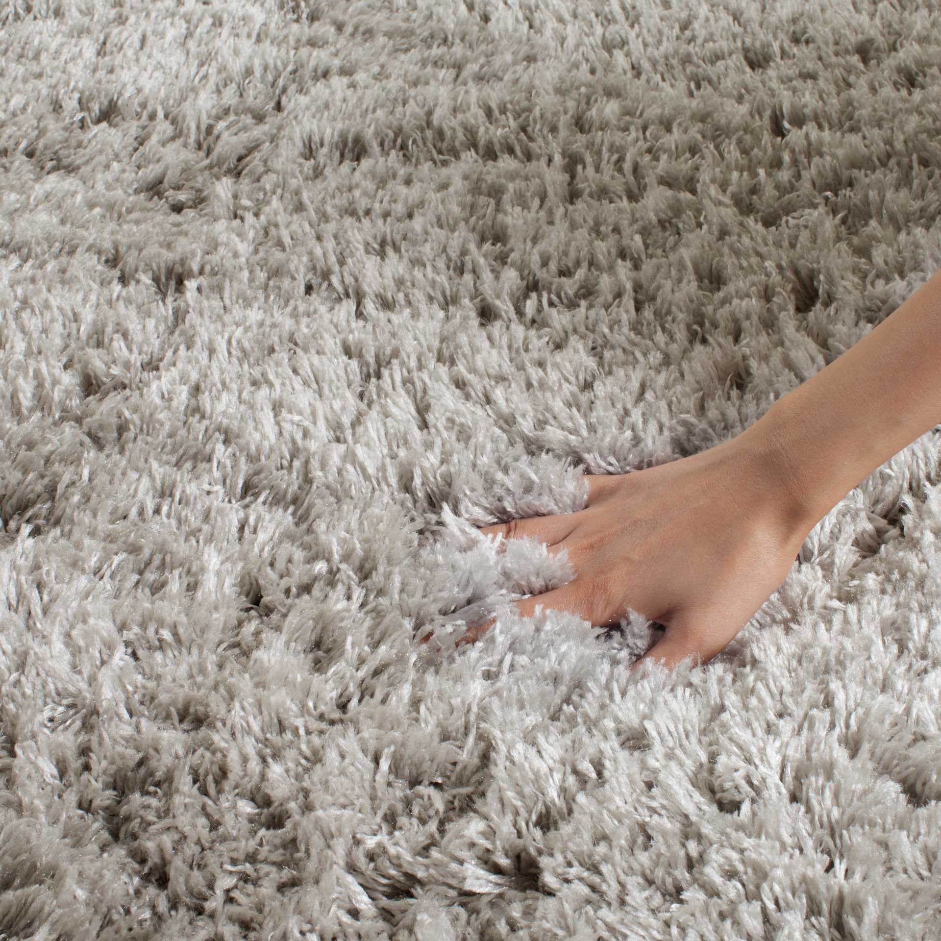 Polar Shag Silver Area Rug - Image 4