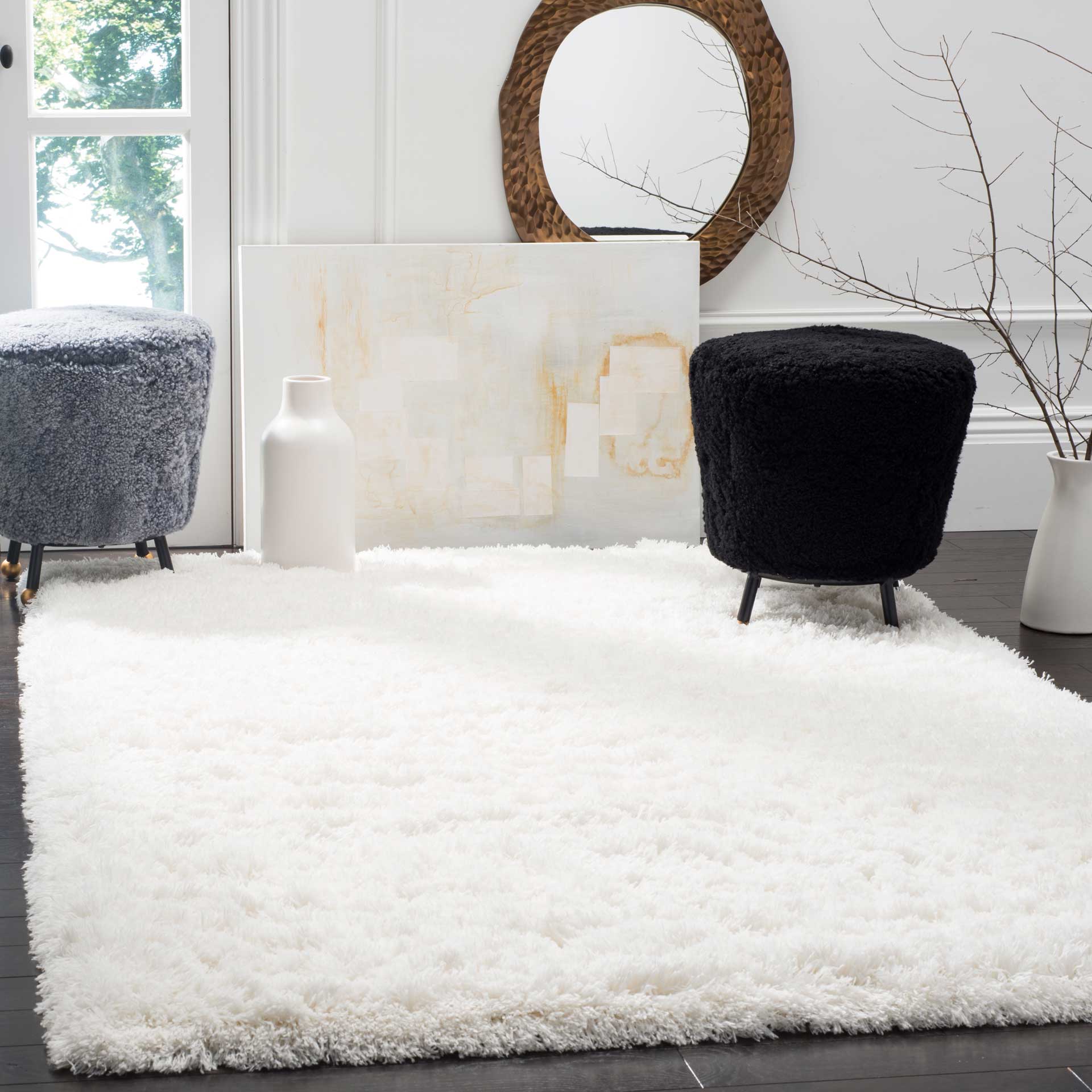 Polar Shag White Area Rug - Image 5