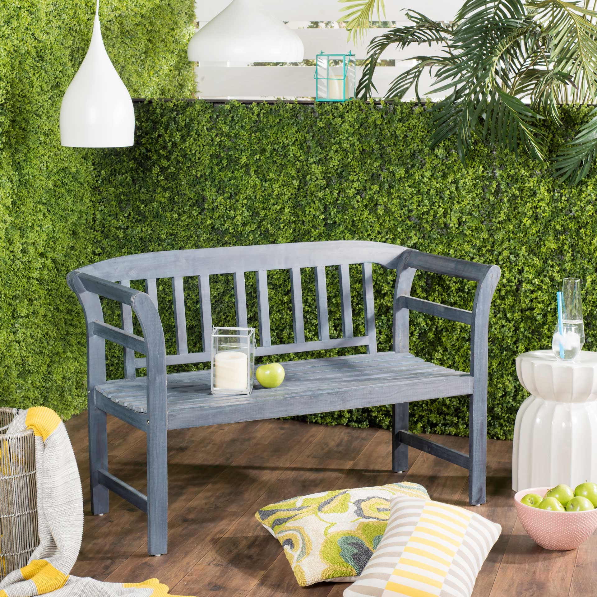 Poliano 2 Seat Bench Ash Gray - Image 6