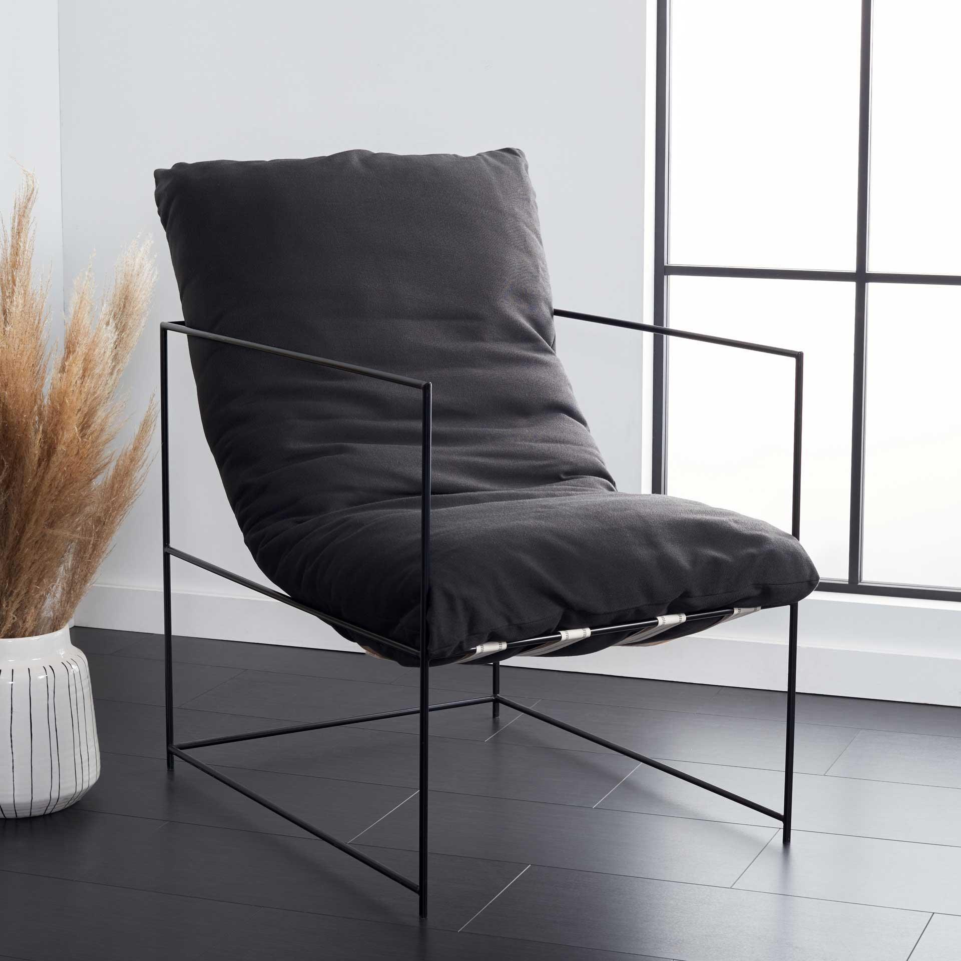 Polidoro Pillow Top Accent Chair Black - Image 4