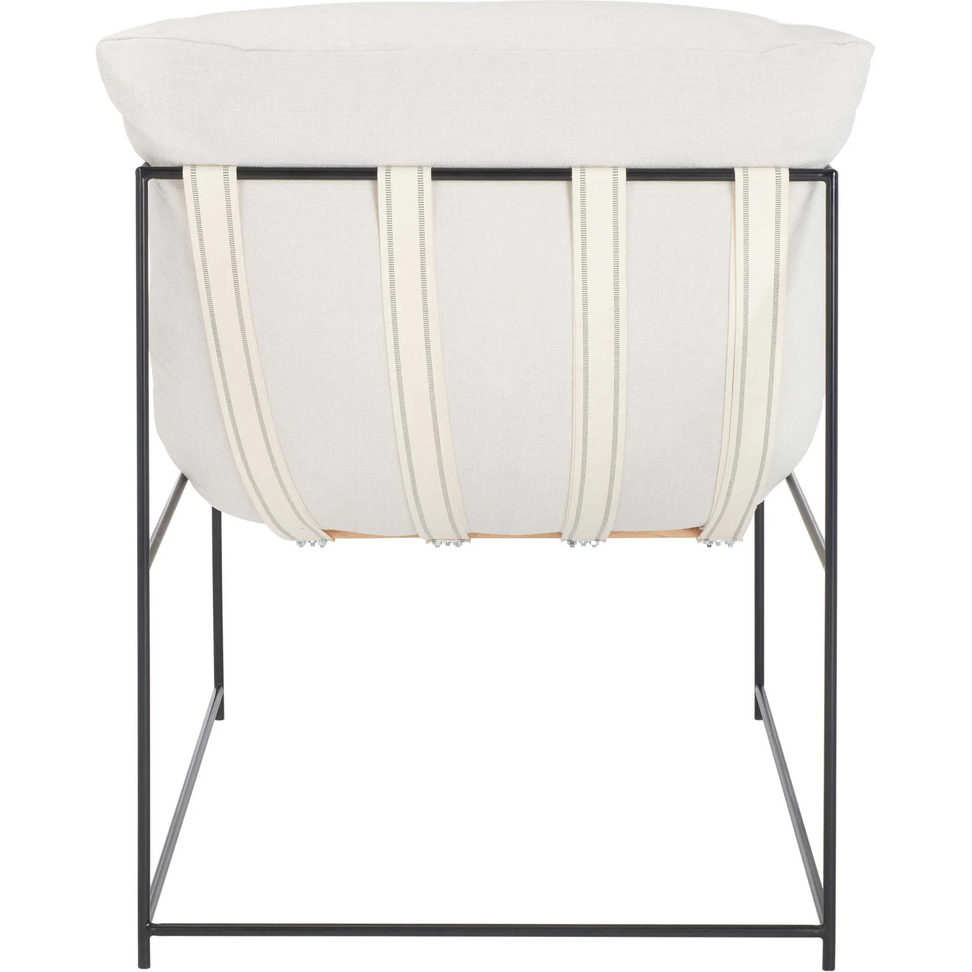 Polidoro Pillow Top Accent Chair Ivory/Black - Image 4