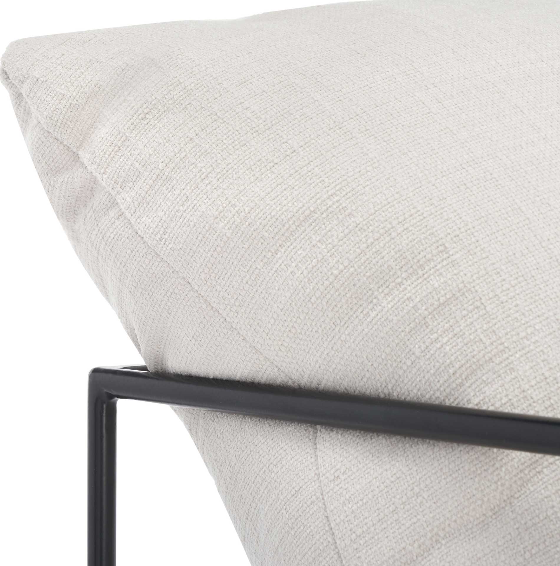 Polidoro Pillow Top Accent Chair Ivory/Black - Image 5