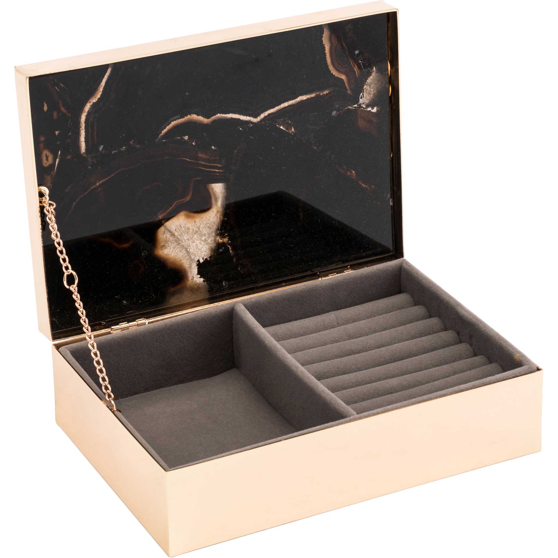Polished Stone Box Black - Image 2