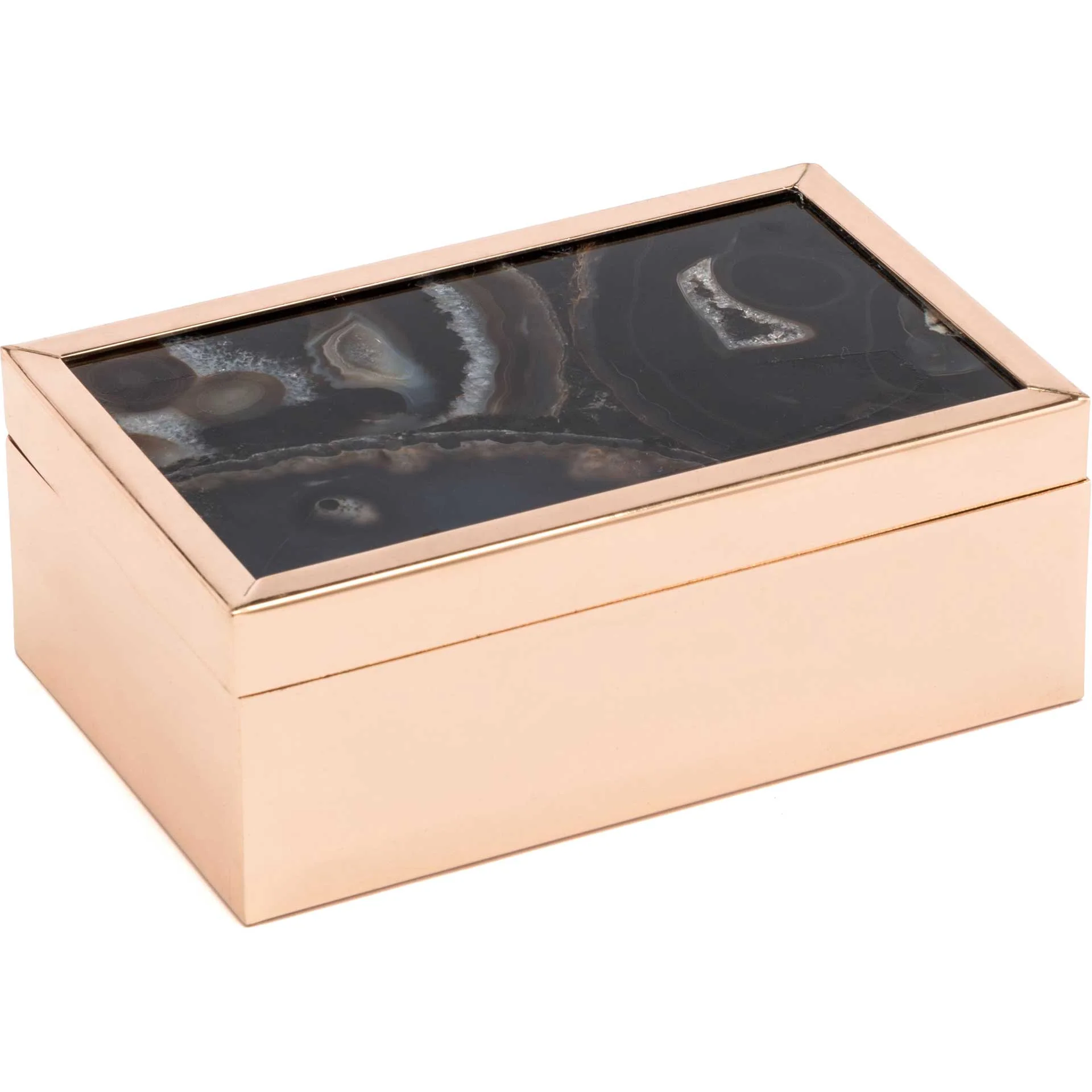Polished Stone Box Black - Image 3