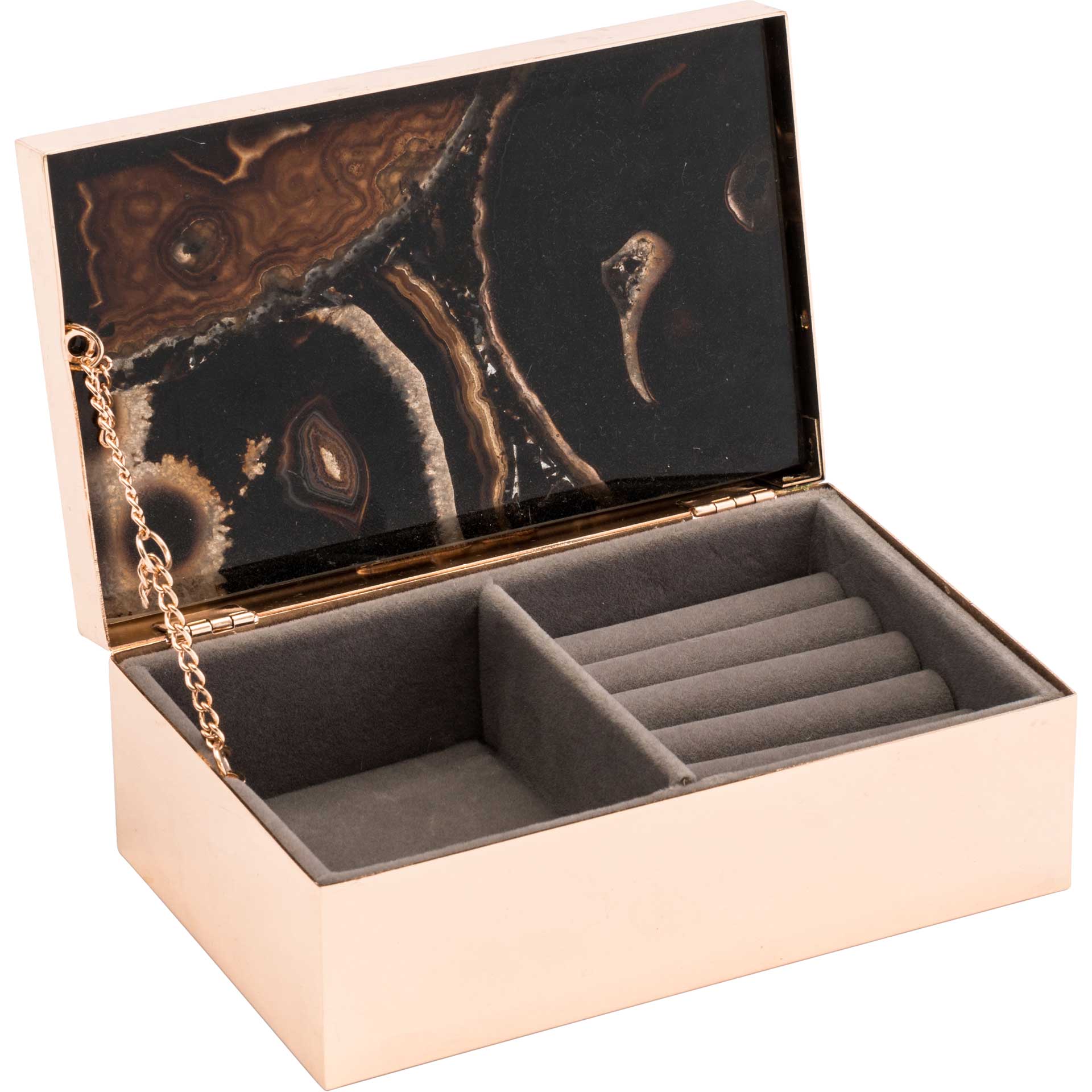 Polished Stone Box Black - Image 4