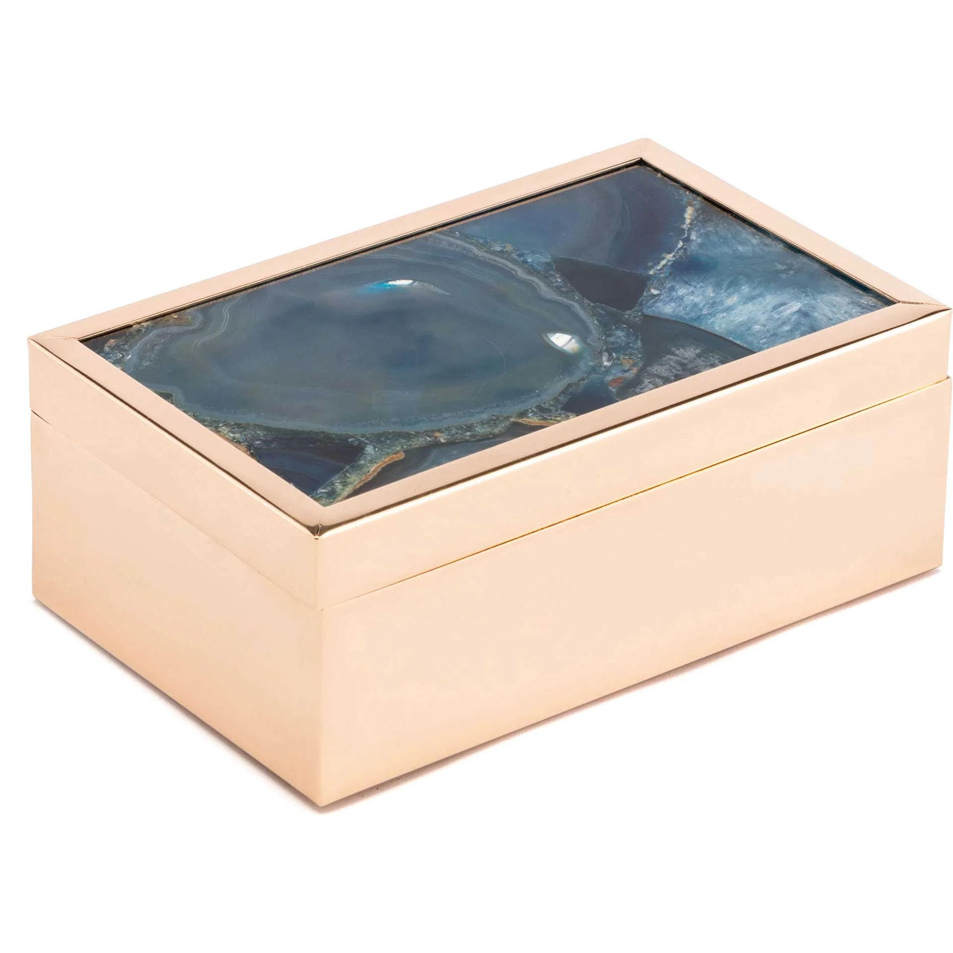 Polished Stone Box Blue - Image 3