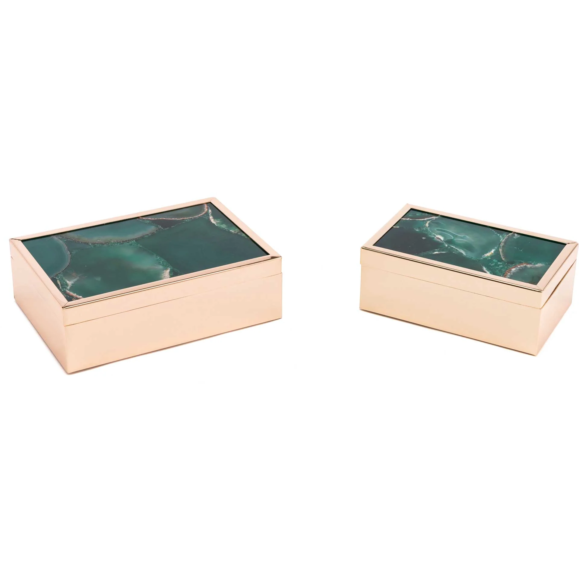 Polished Stone Box Green - Image 5