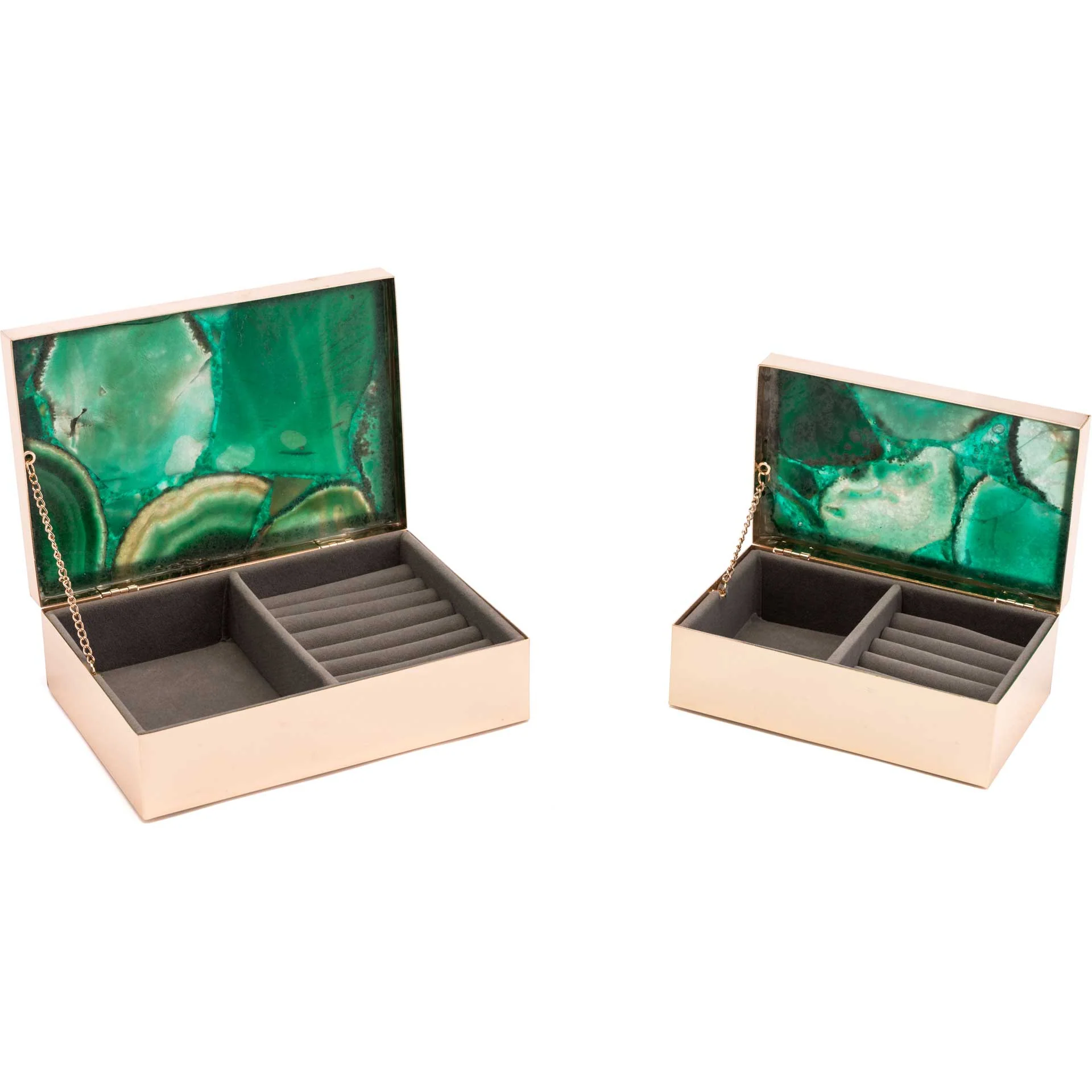 Polished Stone Box Green - Image 6