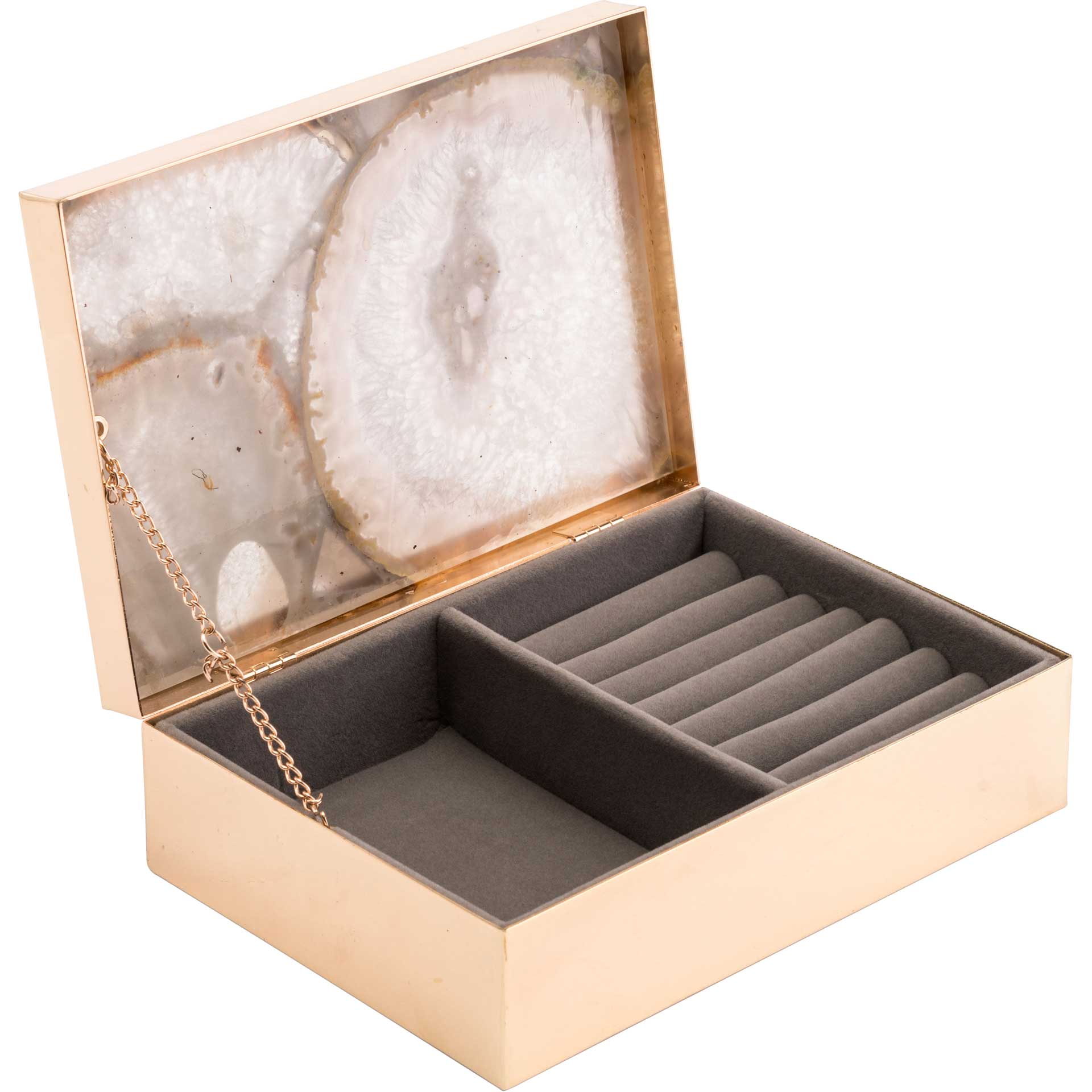 Polished Stone Box White - Image 2