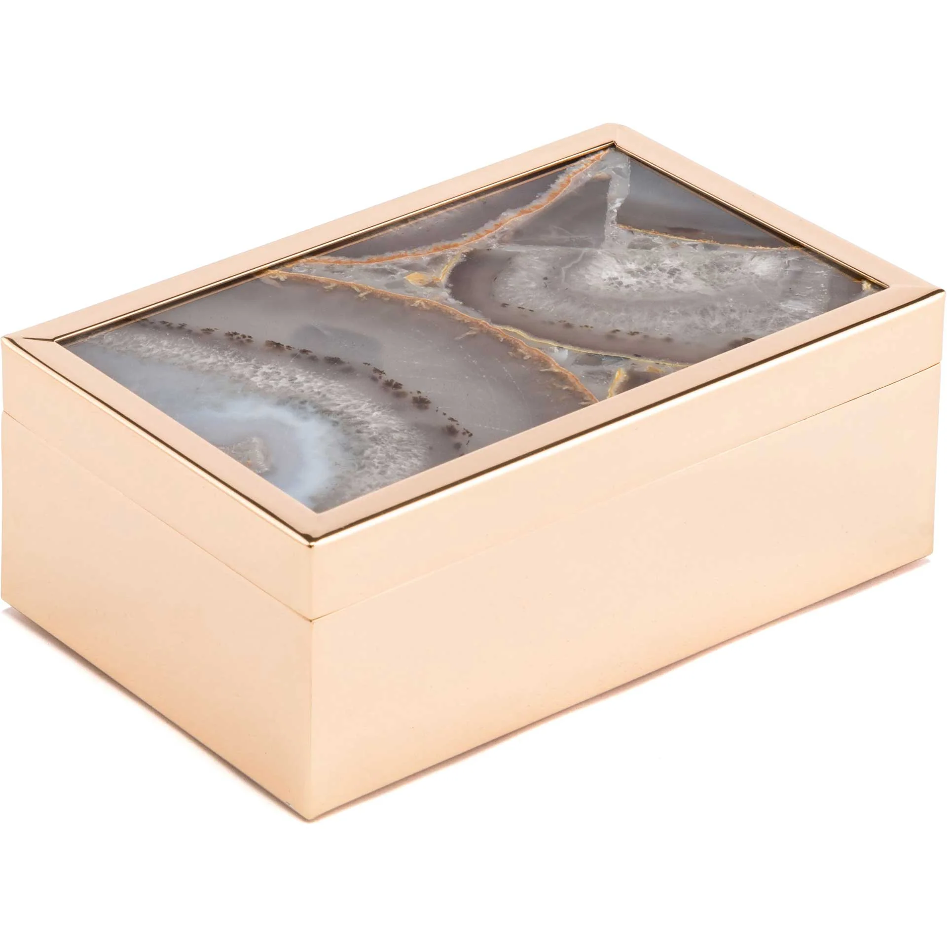 Polished Stone Box White - Image 3