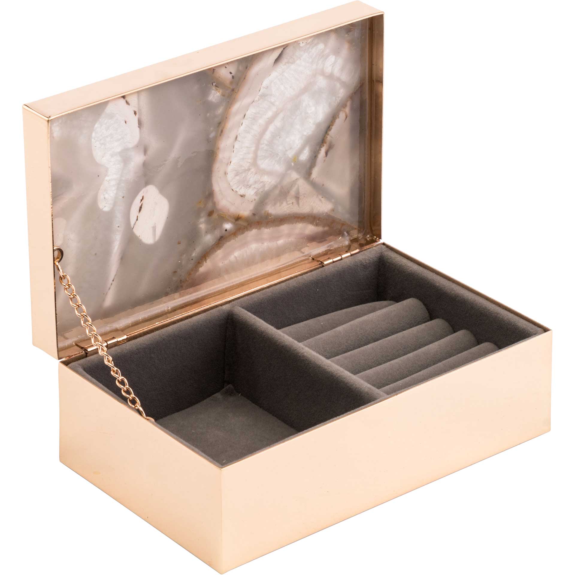 Polished Stone Box White - Image 4