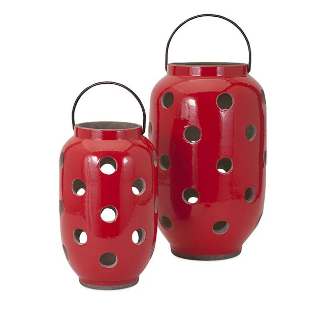 Polka Dot Small Cutwork Lantern - Image 2