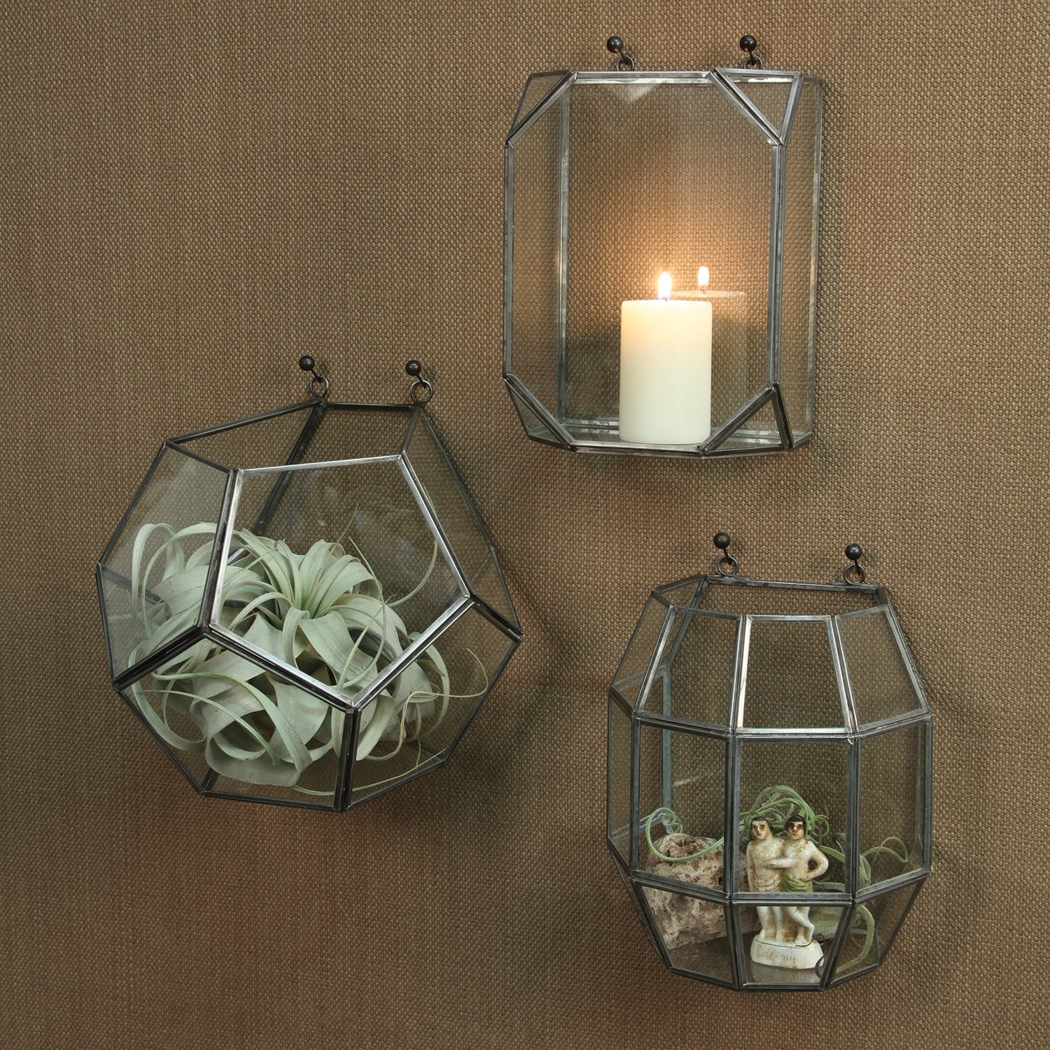 Pollux Leaded Glass Wall Terrarium Dodecahedron - Image 3
