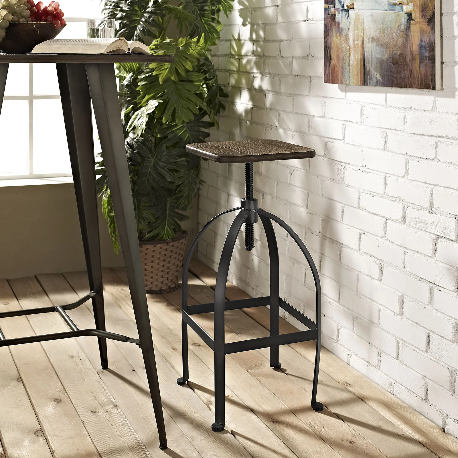 Pomona Bar Stool Brown - Image 4