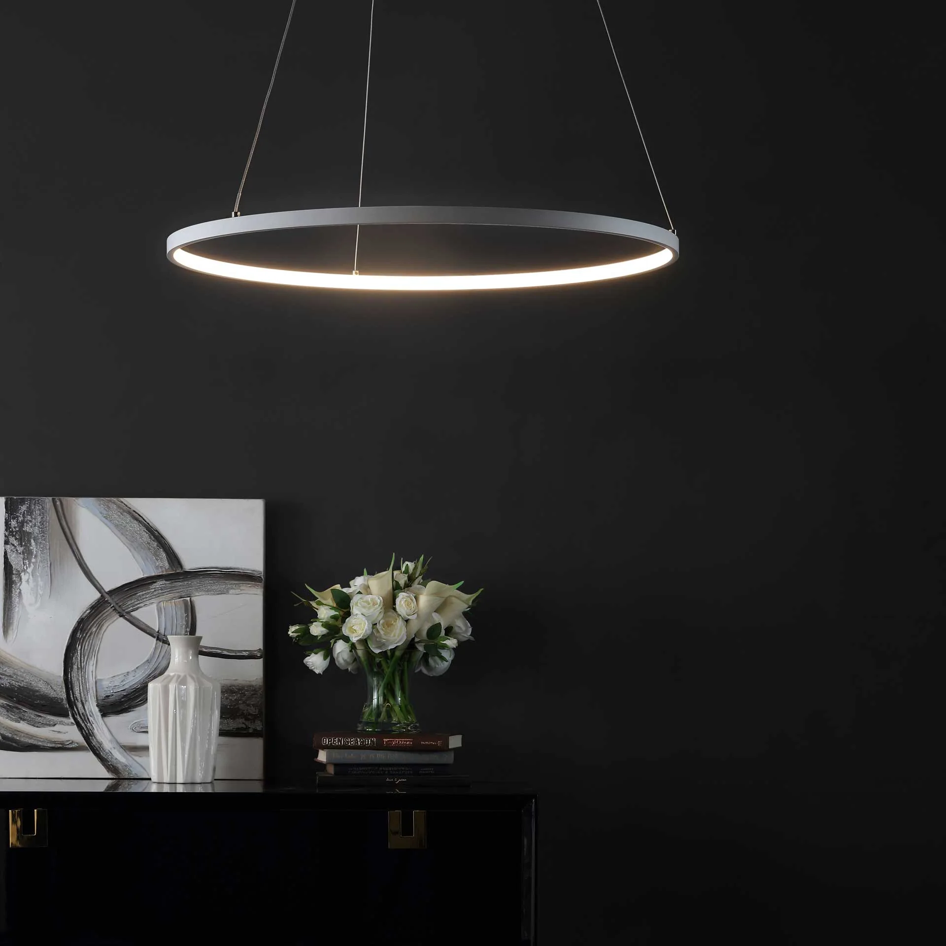 Pomona LED Pendant White - Image 4