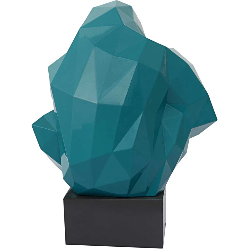 Pondering Ape Sculpture Green/Gold - Image 6