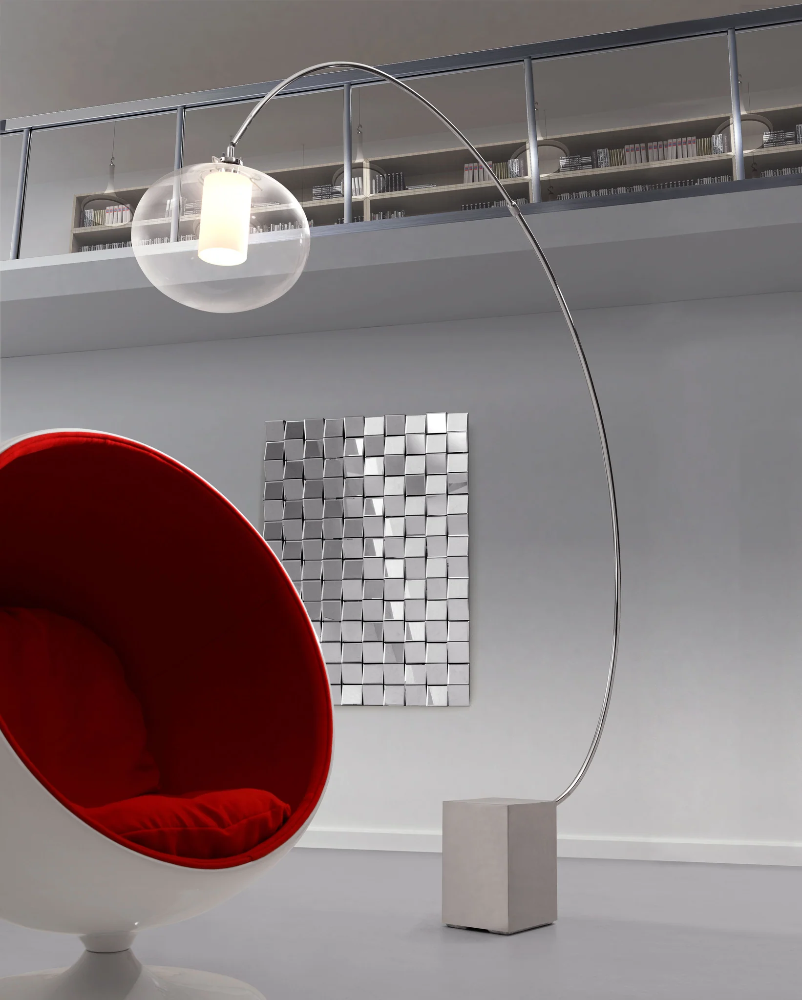 Pontiac Floor Lamp Chrome - Image 2