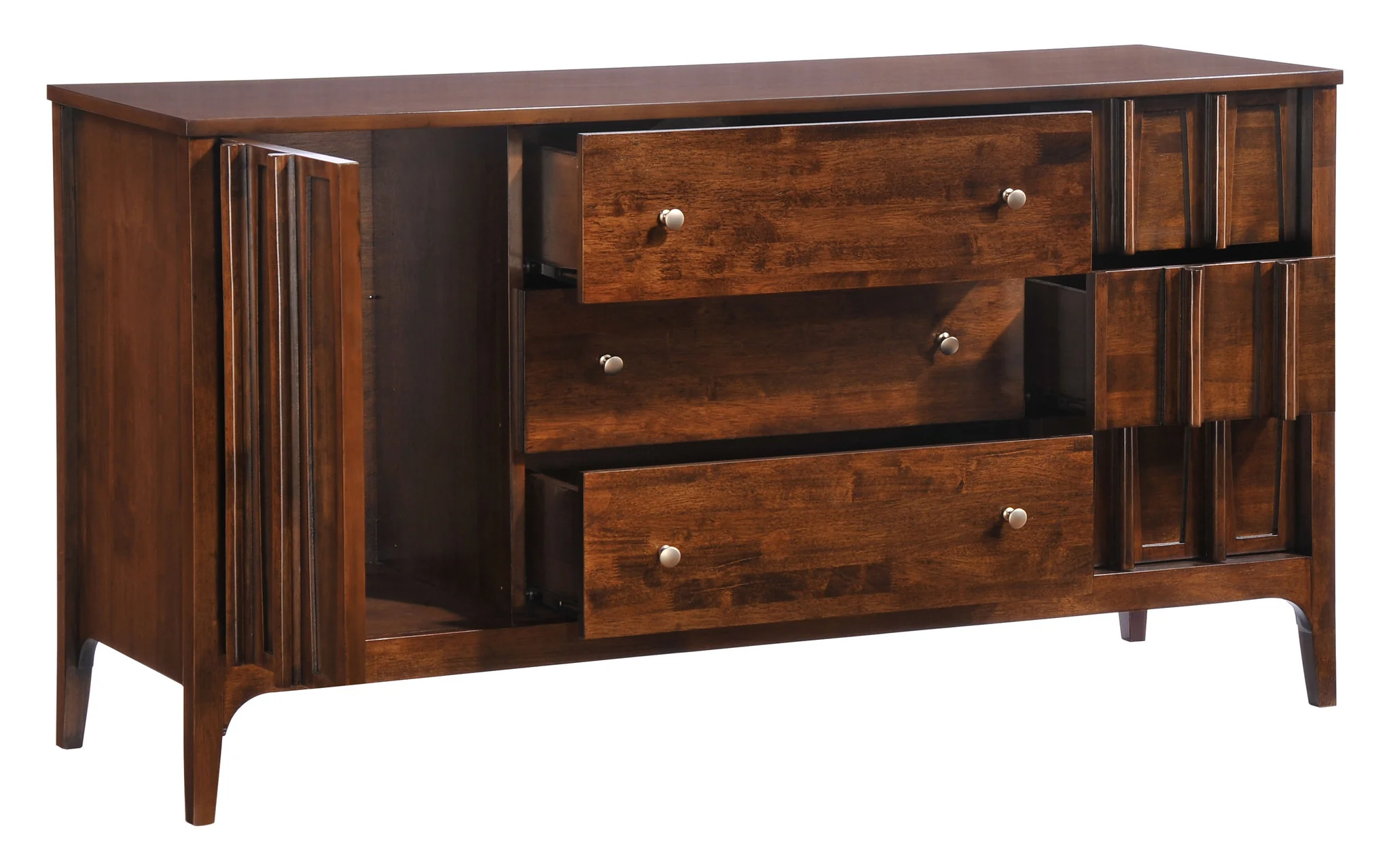 Portage Double Dresser Walnut - Image 3