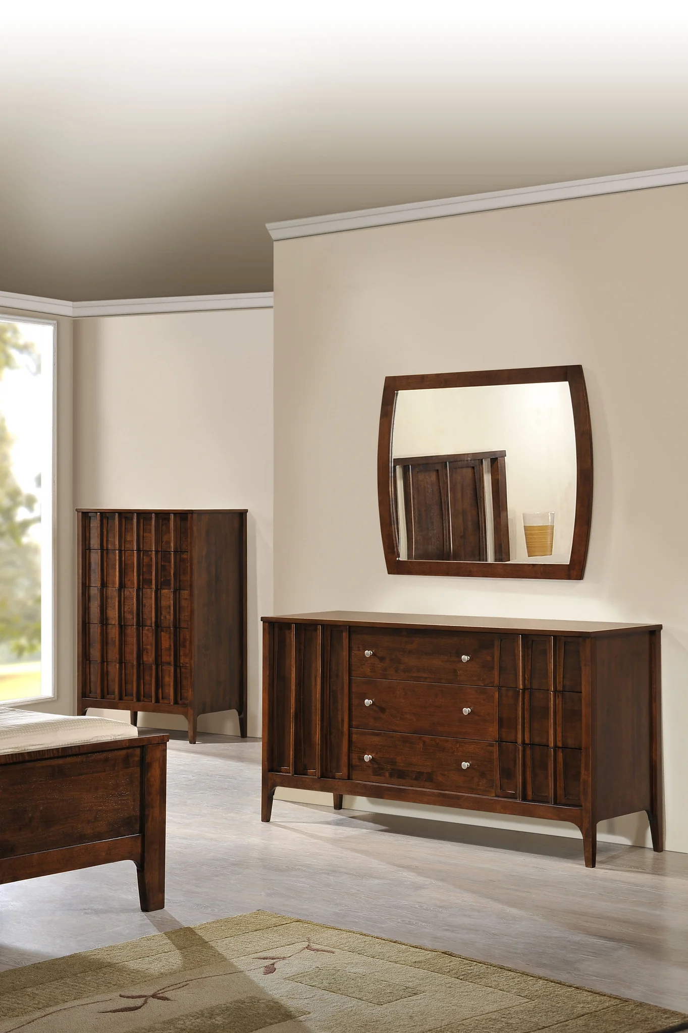 Portage Double Dresser Walnut - Image 5