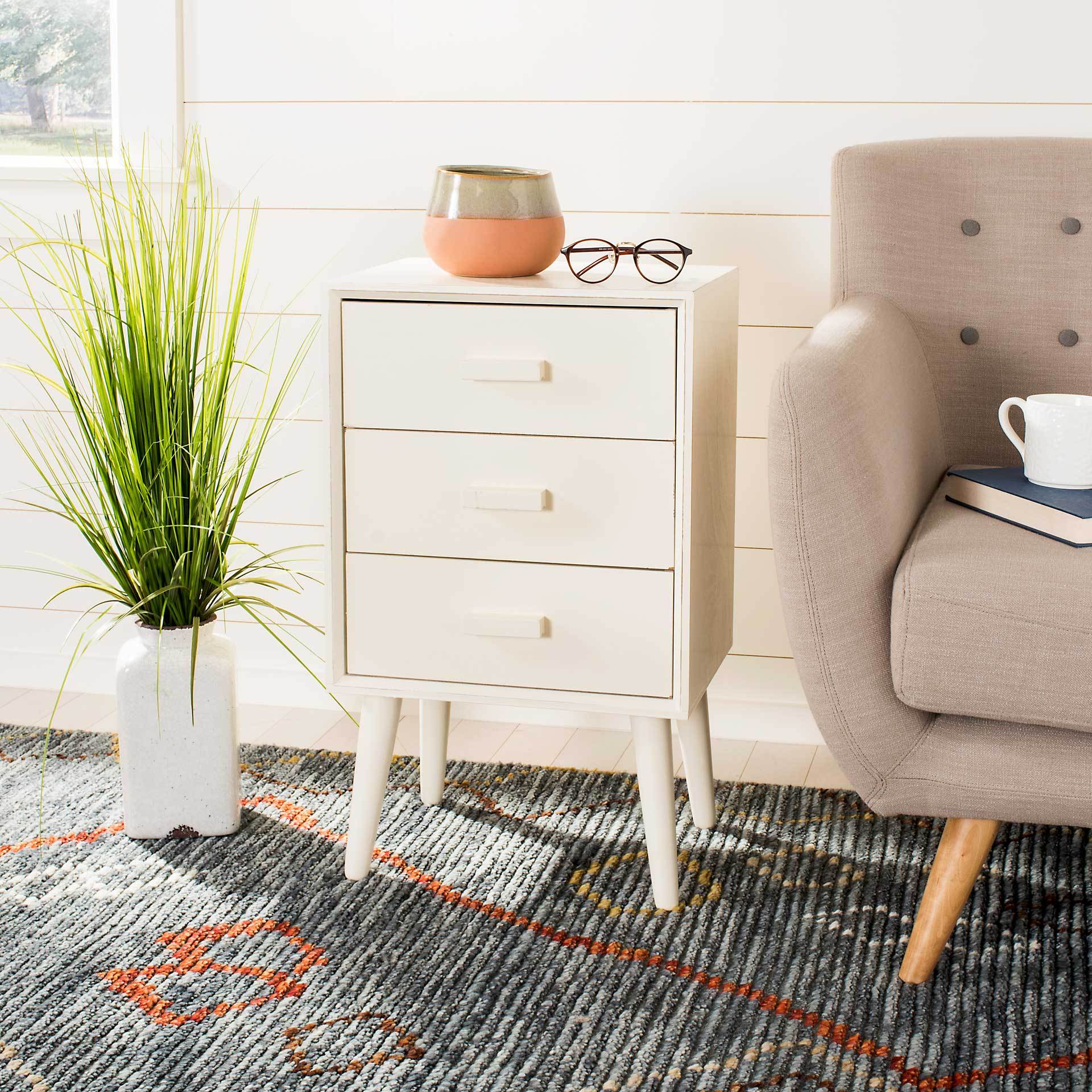 Porter 3 Drawer Chest Distressed White - Image 6