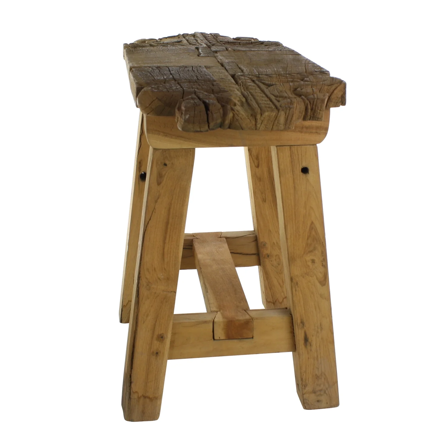 Porter Salvaged Wood Stool - Image 2