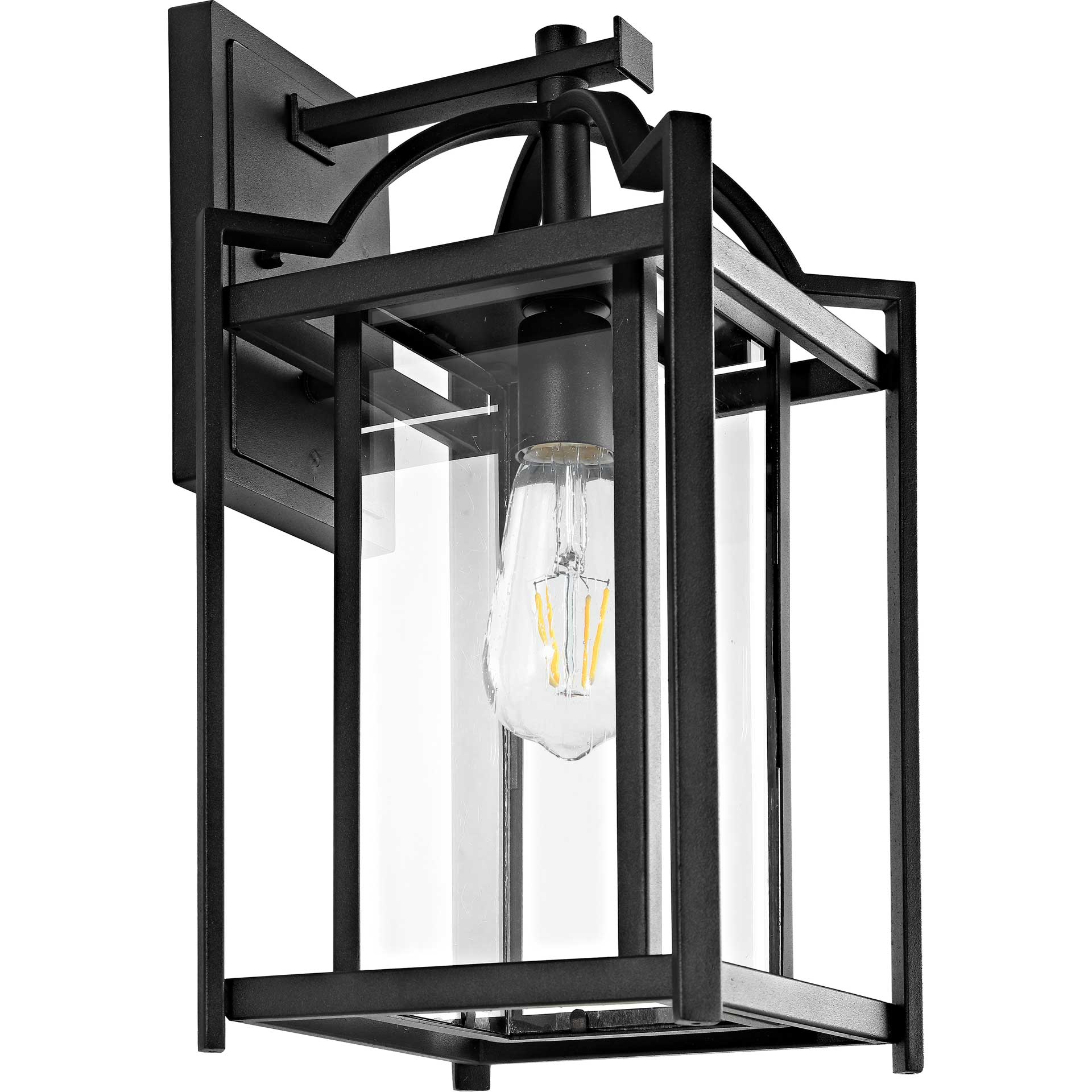 Portia Outdoor Wall Lantern Black - Image 3