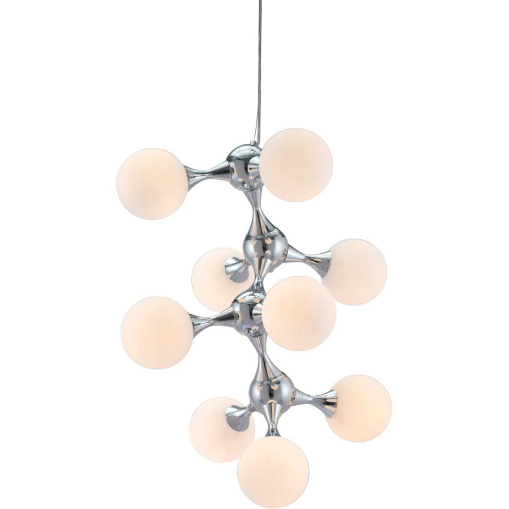 Portola Ceiling Lamp White & Chrome - Image 4