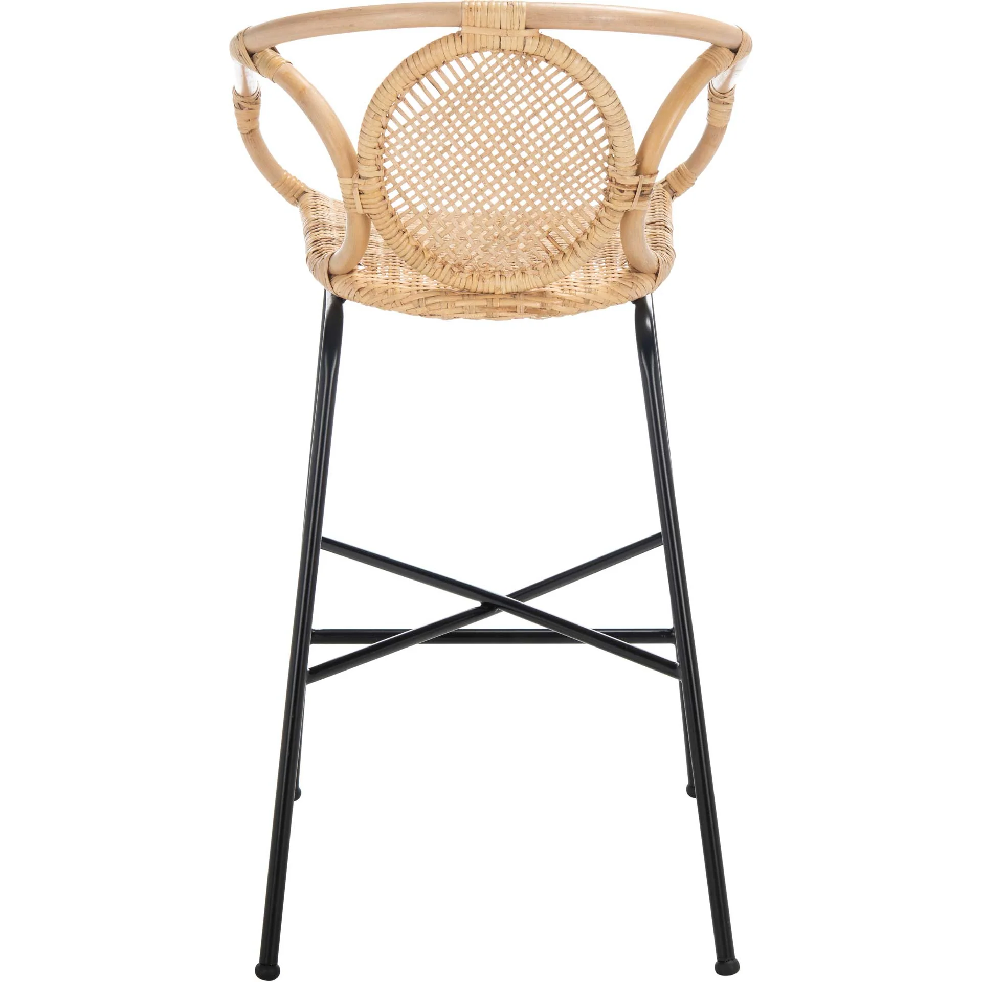 Prabhakara Rattan Bar Stool Natural/Black - Image 3