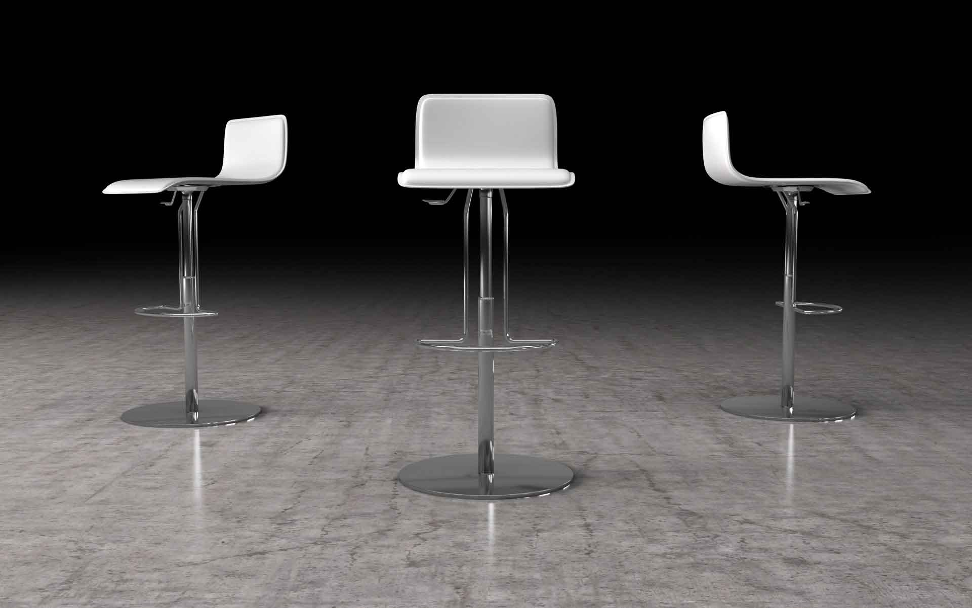 Prato Bar Stool Reclaimed White - Image 2