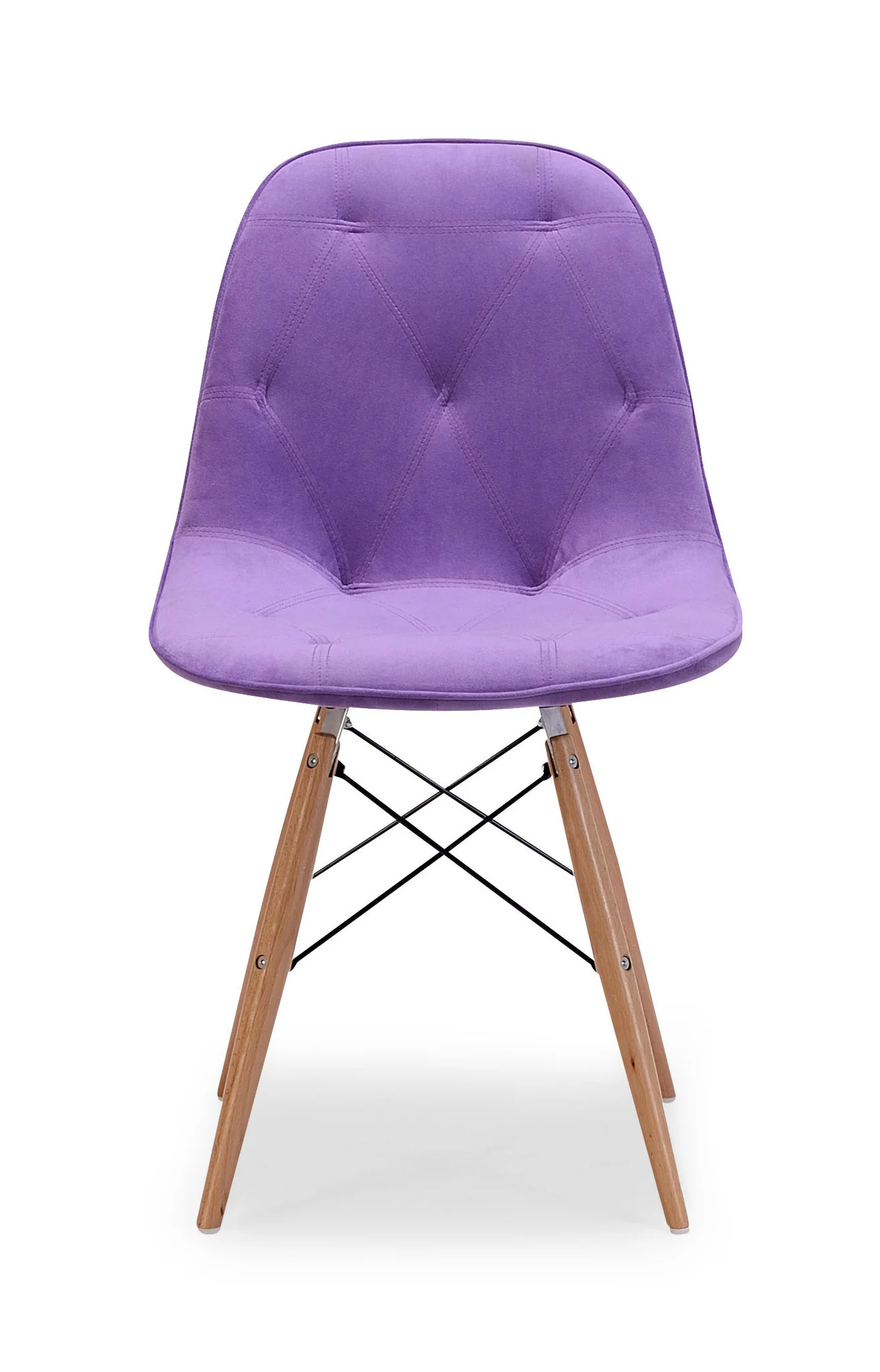 Preston Chair Purple Velour - Image 3