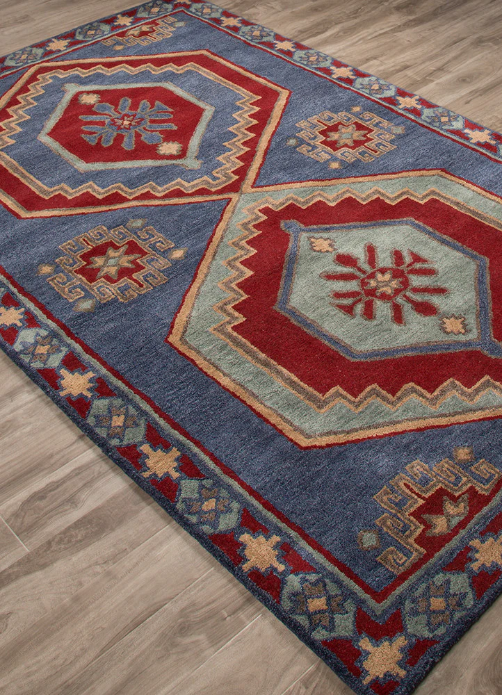 Preston Jameson Blue/Red Area Rug - Image 2