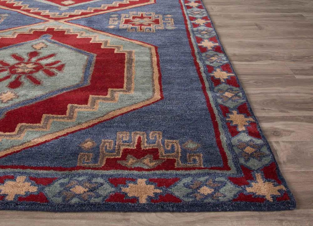 Preston Jameson Blue/Red Area Rug - Image 3